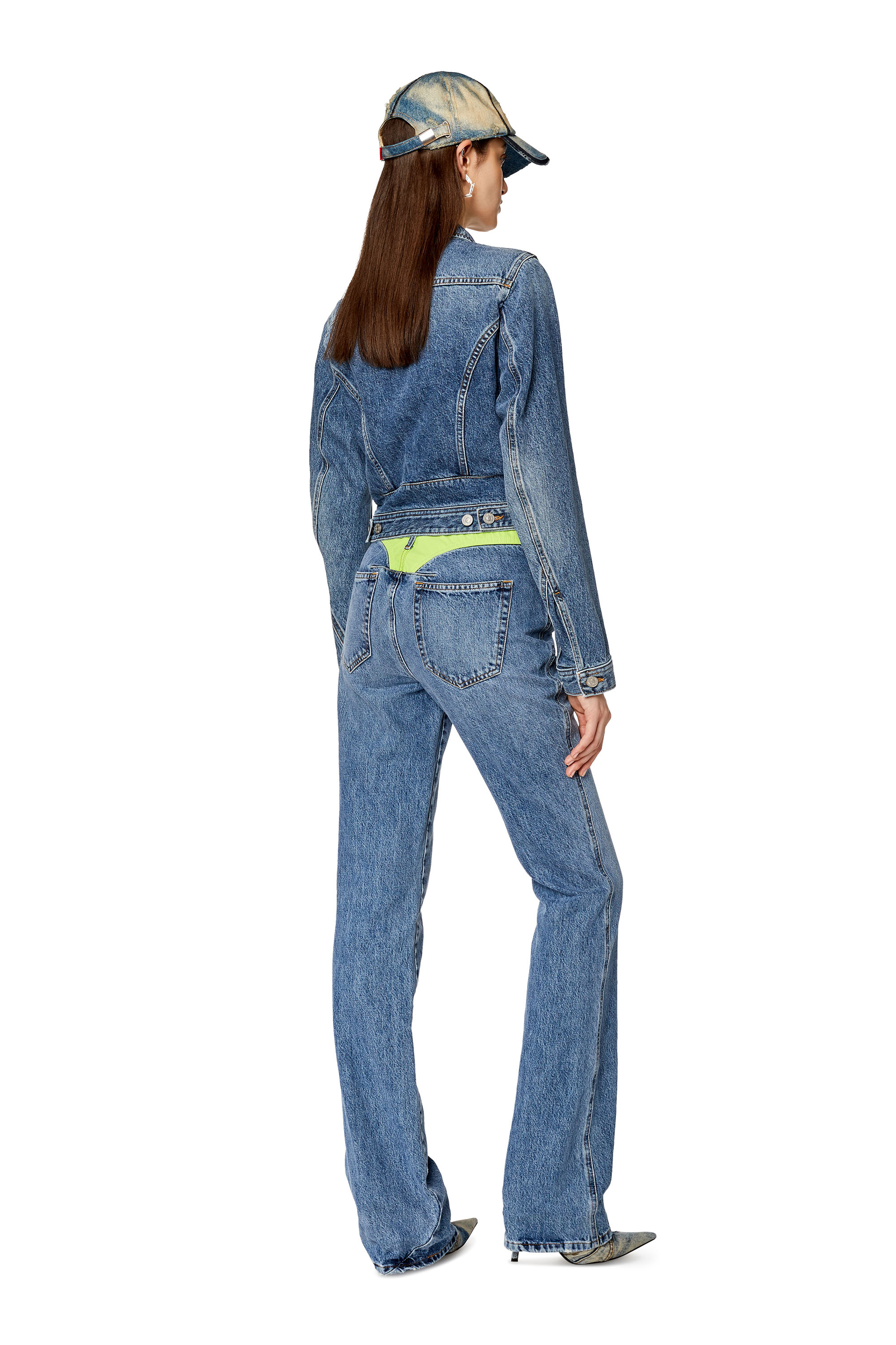 Diesel - Bootcut and Flare Jeans 2003 D-Escription 09G93, Woman's Bootcut and Flare Jeans - 2003 D-Escription in Light Blue - 2