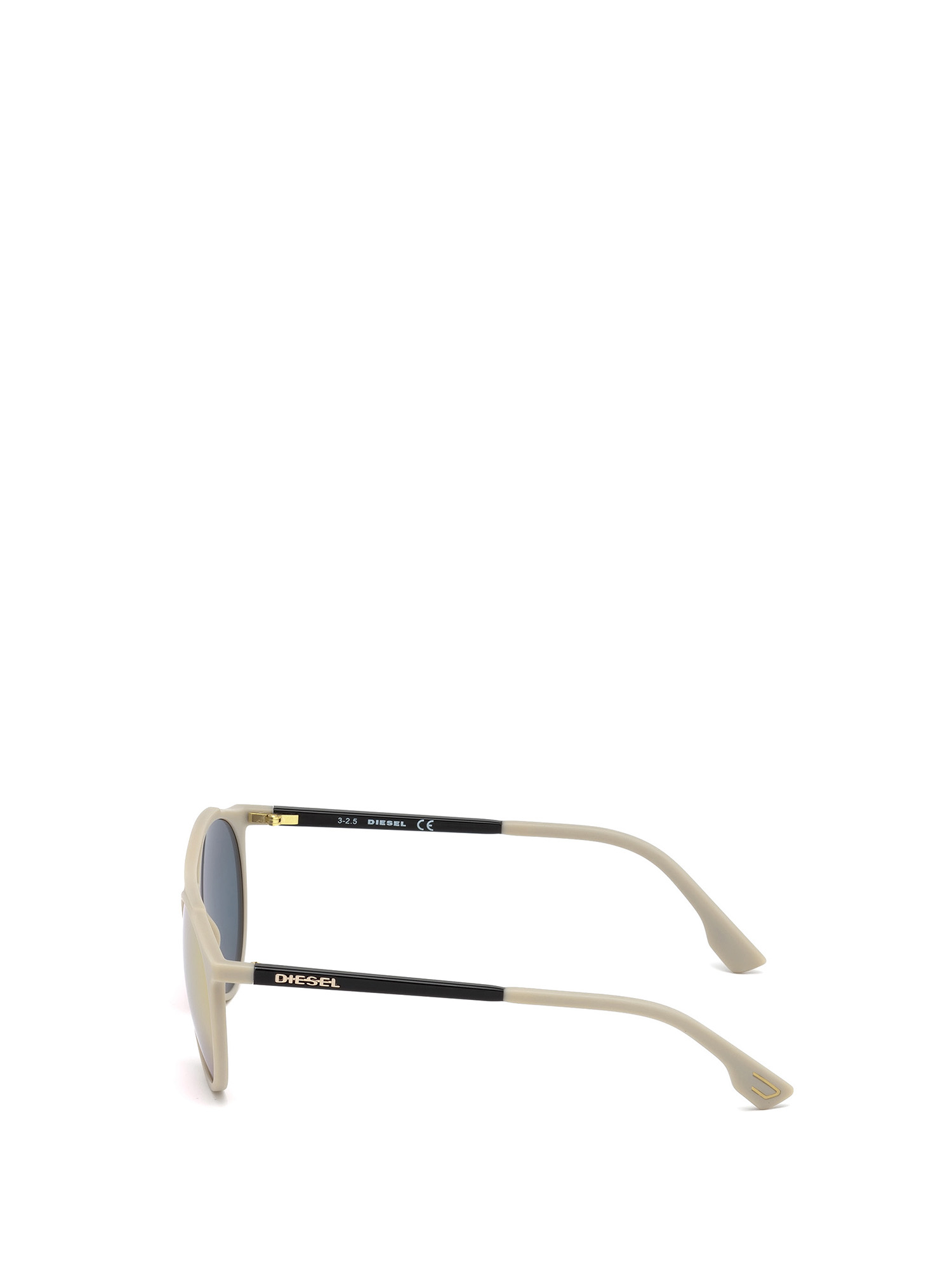 Diesel - DM0195, Unisex's Lightweight eyewear with double bridge in Beige - 3