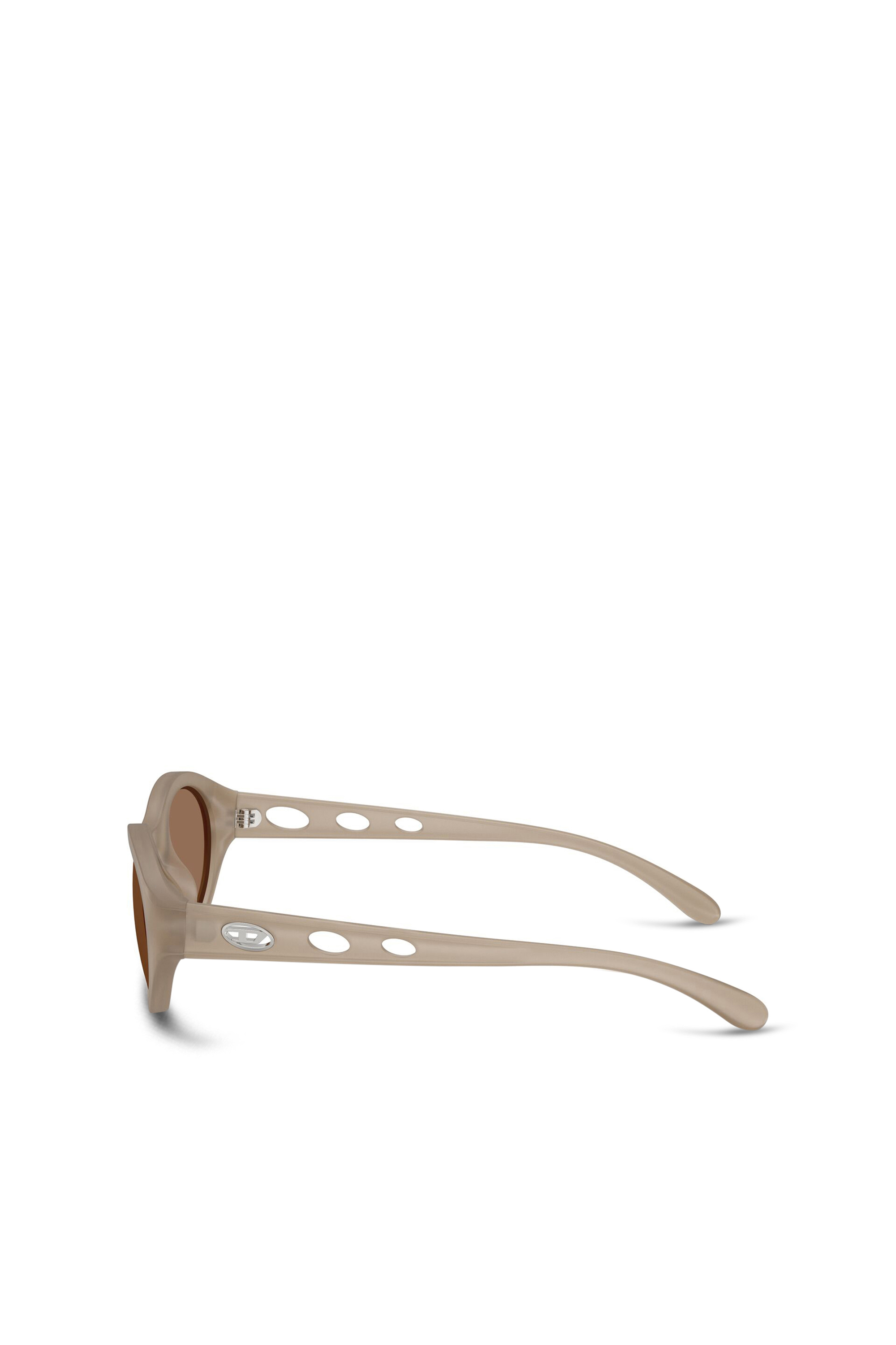 Diesel - 0DL3005U, Unisex's Oval sunglasses in Beige - 3