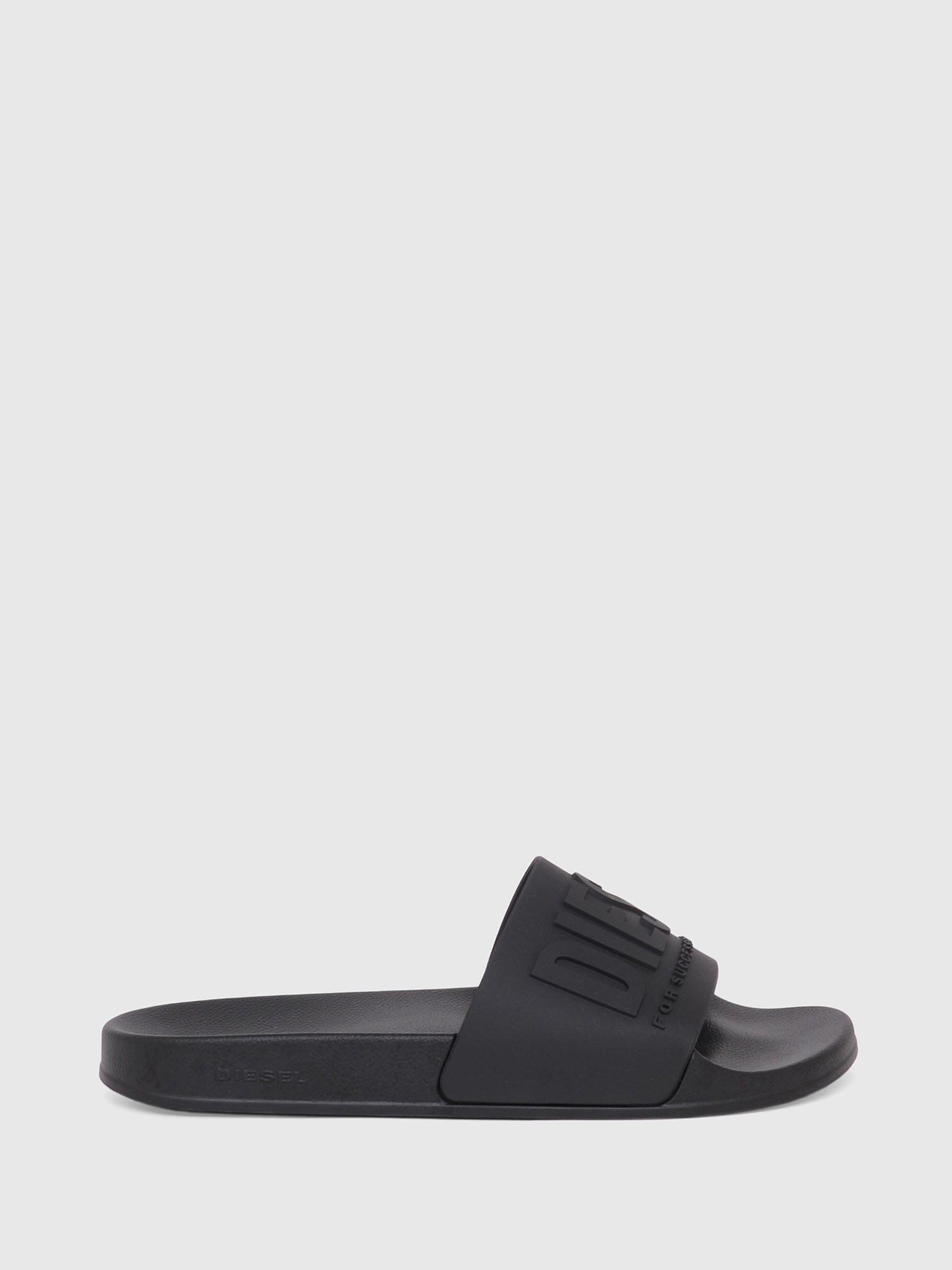 Diesel - SA-MAYEMI W, Woman's Pool slides with embossed logo in Black - 1