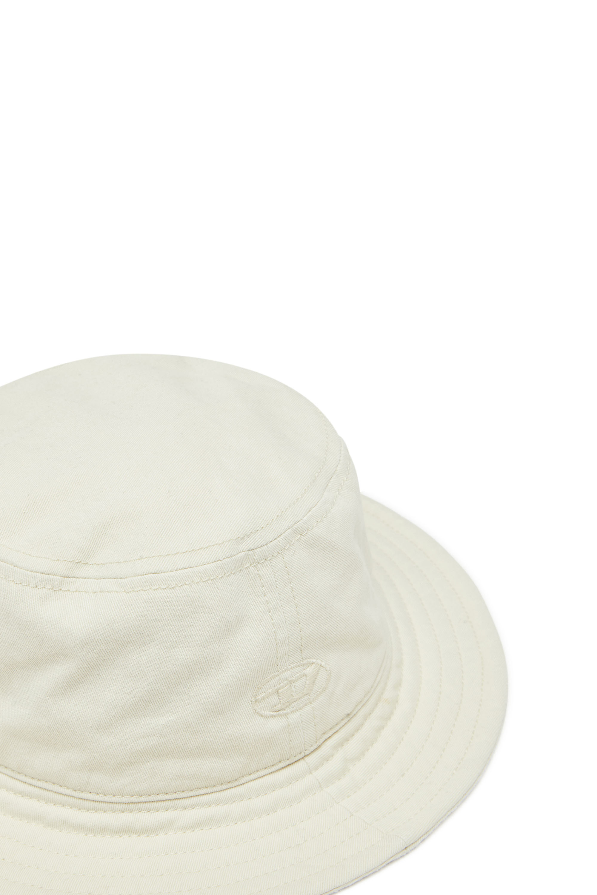 Diesel - C-FISHER-WASH, Man's Bucket hat with tonal logo embroidery in White - 3