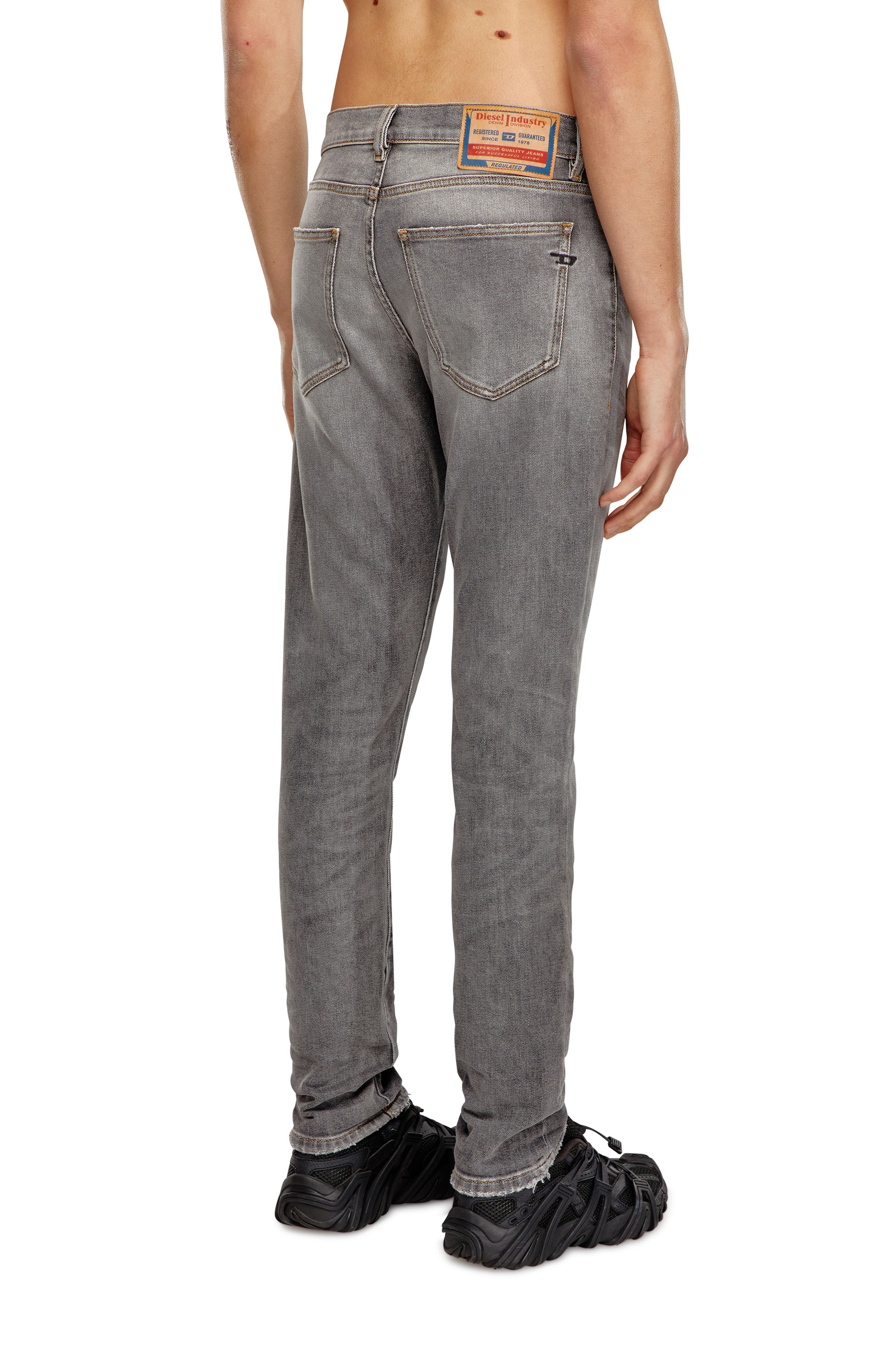 Diesel - Man's Slim Jeans 2019 D-Strukt 09H44, Grey - 4