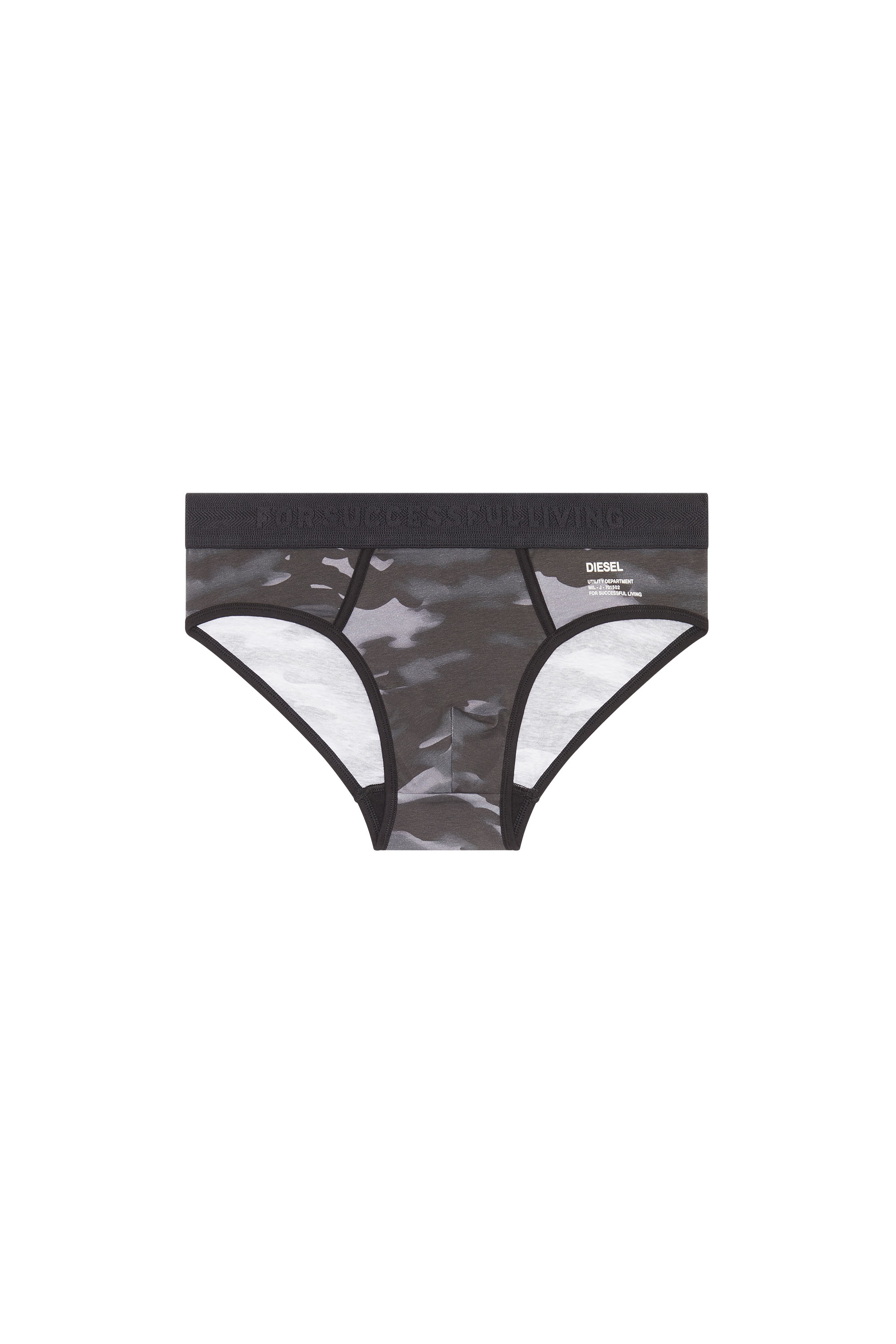 Diesel - UMBR-ANDRE, Man's Briefs with camo print in Black - 1