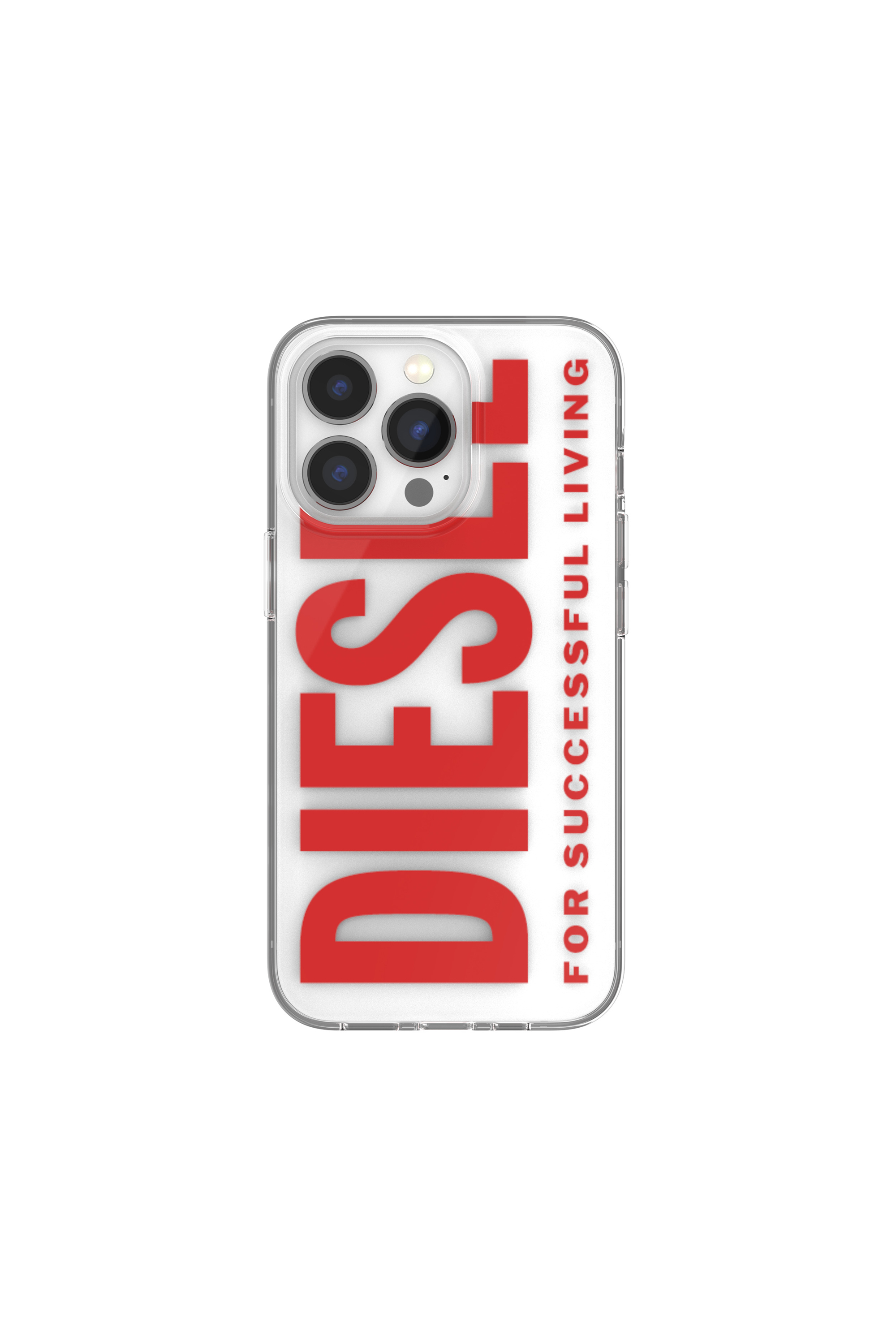 Diesel - 48299 STANDARDASE, Unisex's Clear Case Graphic for iPhone 13 / 13 Pro in Red - 2