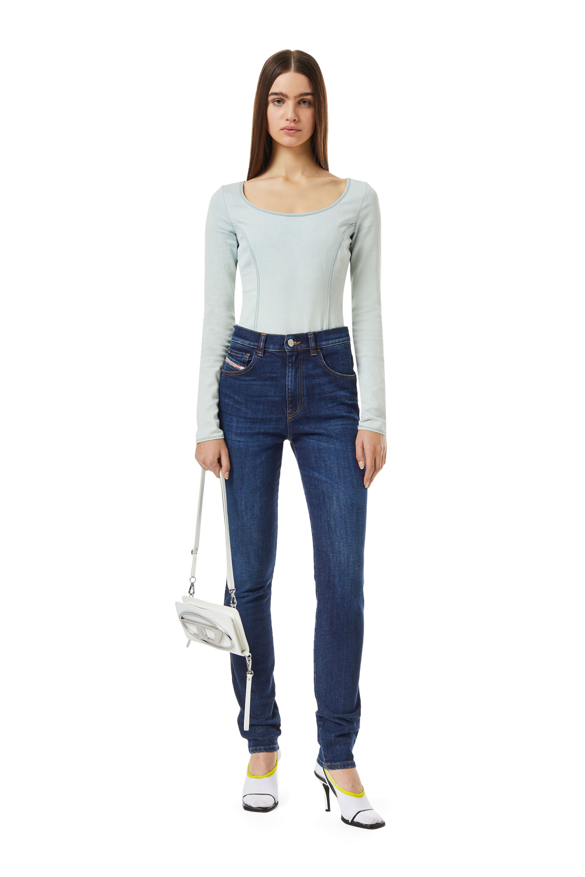 Diesel - Straight Jeans 1994 09B90, Woman's Straight Jeans - 1994 in Dark Blue - 2