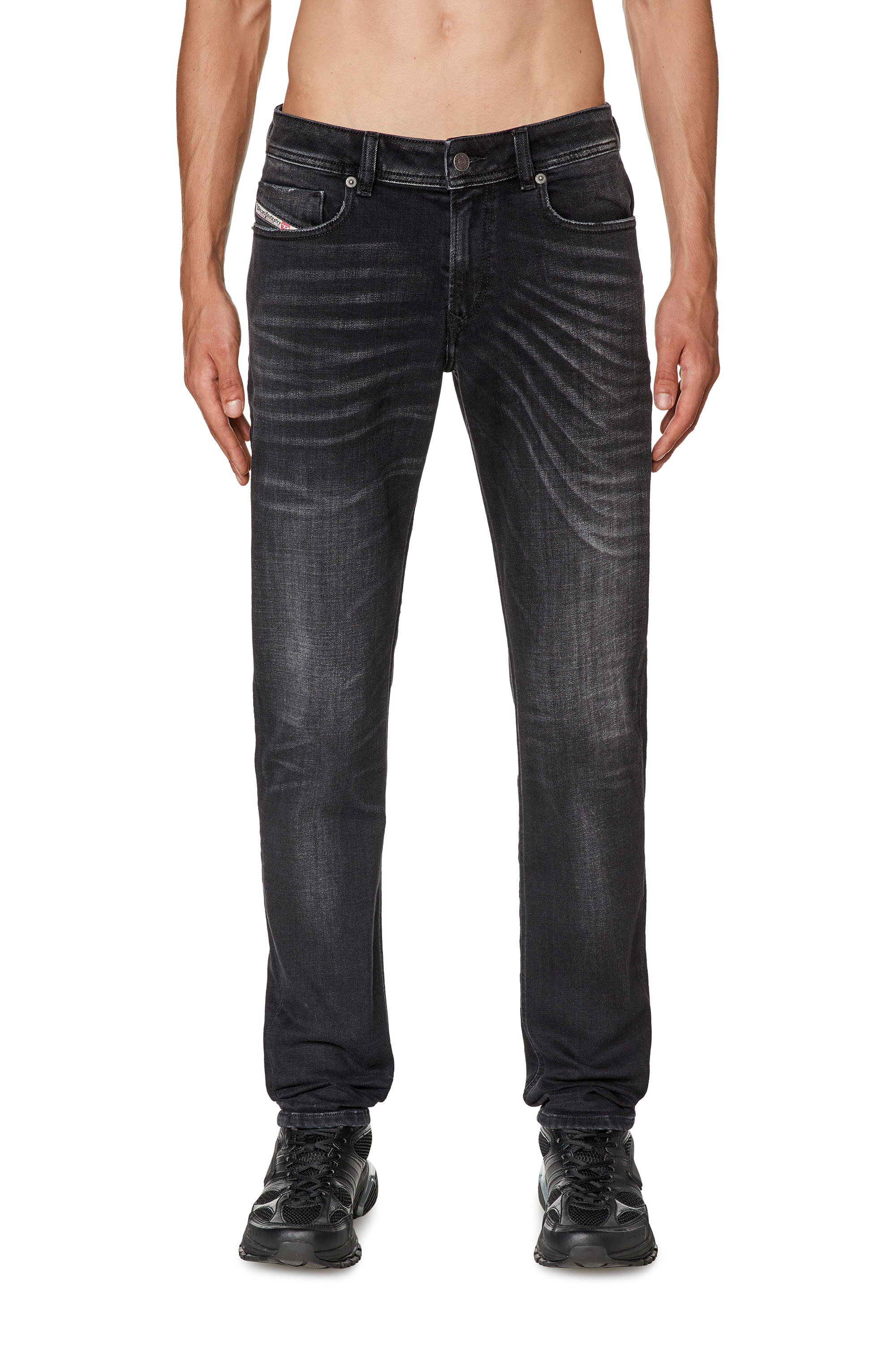 Diesel - Man's Skinny Jeans 1979 Sleenker 09G54, Black/Dark grey - 1