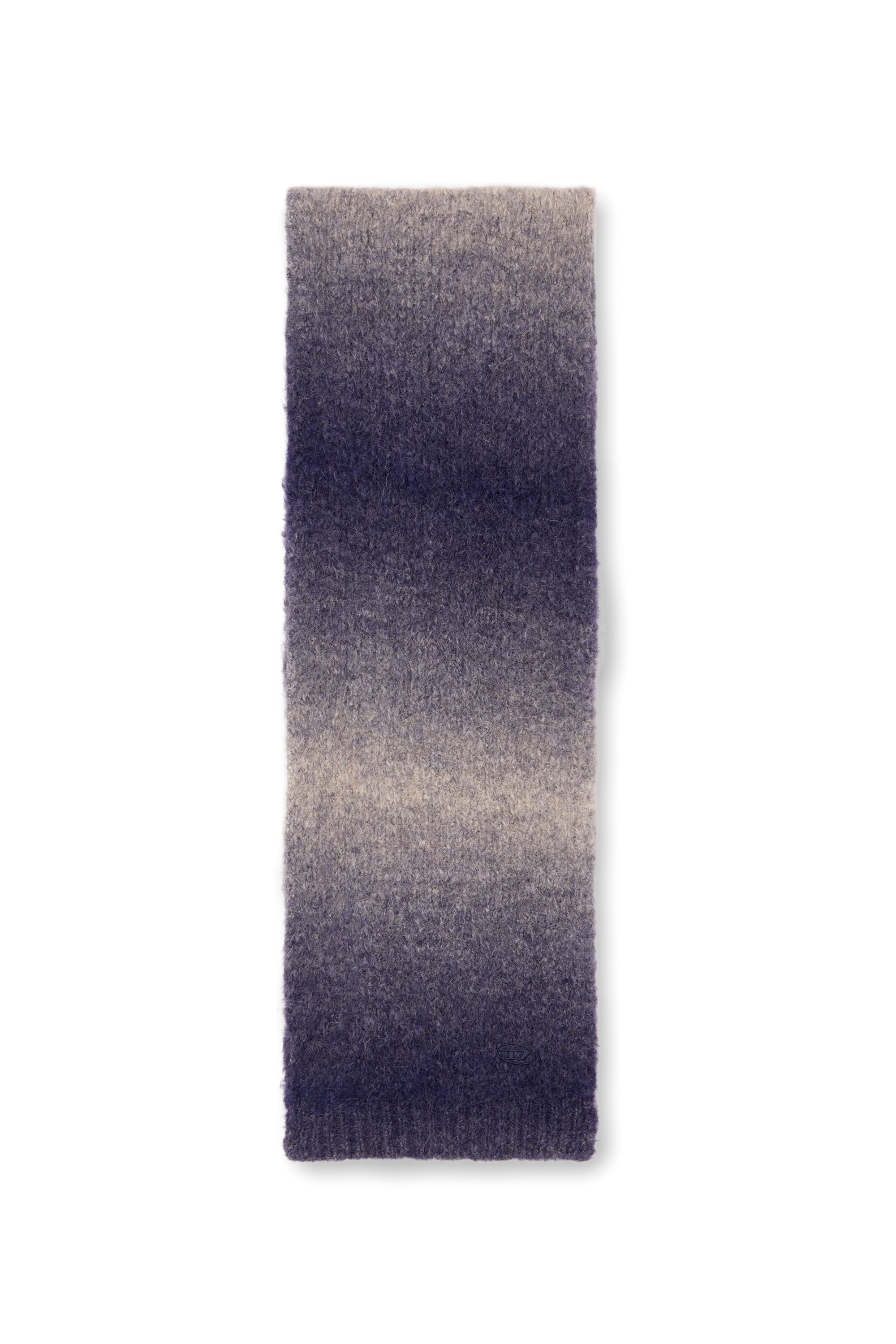 Diesel - K-PELLINO, Unisex's Dégradé scarf in alpaca blend in Blue - 1
