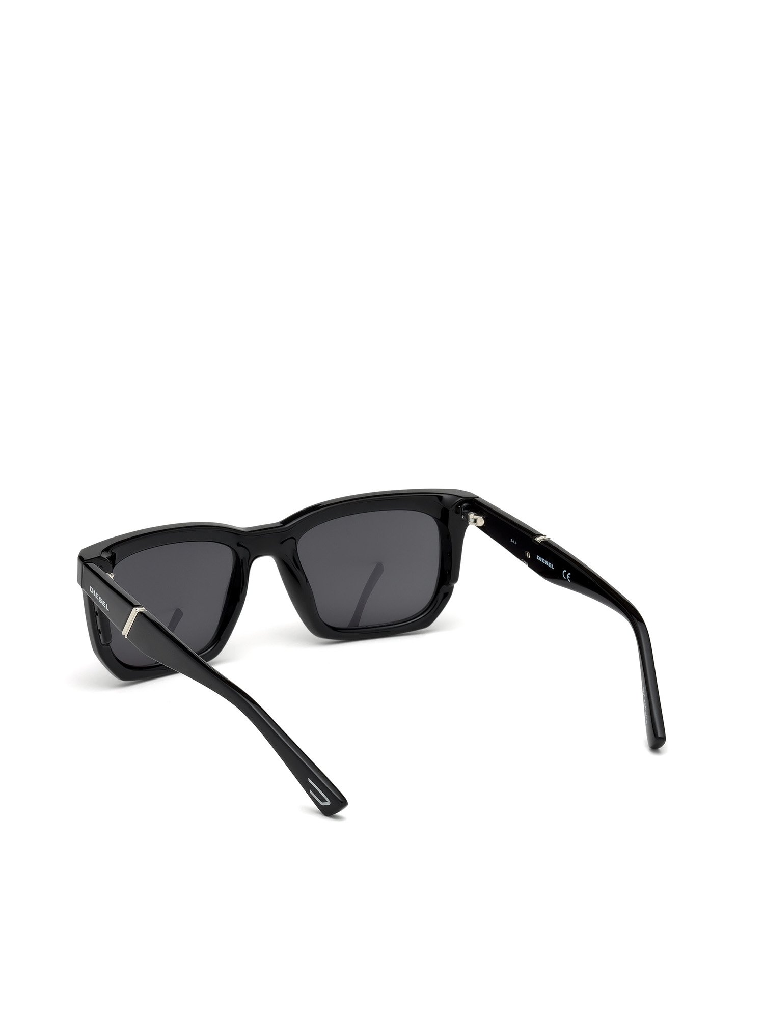 Diesel - DL0254, Man's Square eyewear with slim blinders in Black - 3
