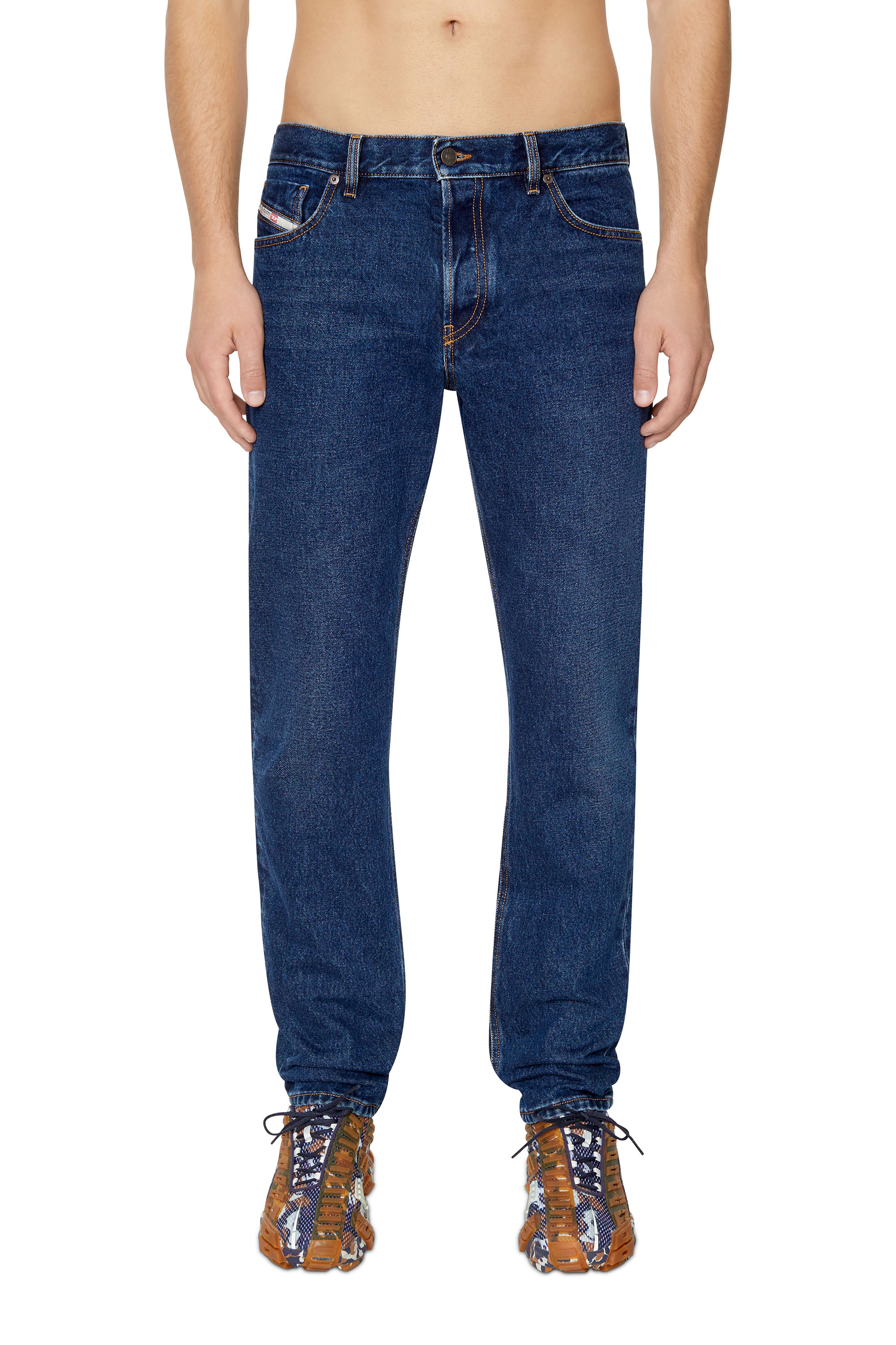 Diesel - Straight Jeans 1995 D-Sark 007E6, Man's Straight Jeans - 1995 D-Sark in Dark Blue - 1