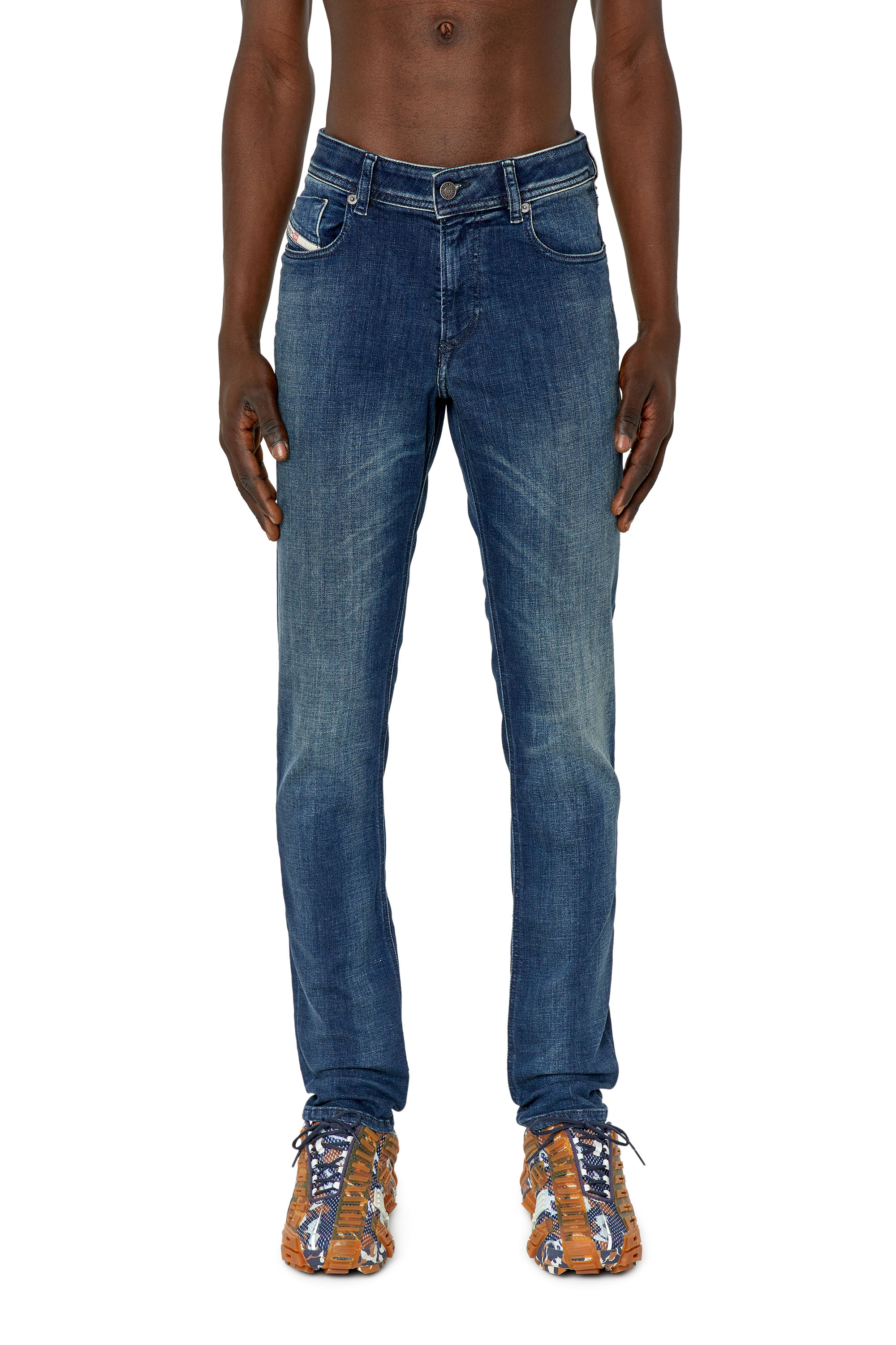 Diesel - Man's Skinny Jeans 1979 Sleenker 09F58, Dark Blue - 1