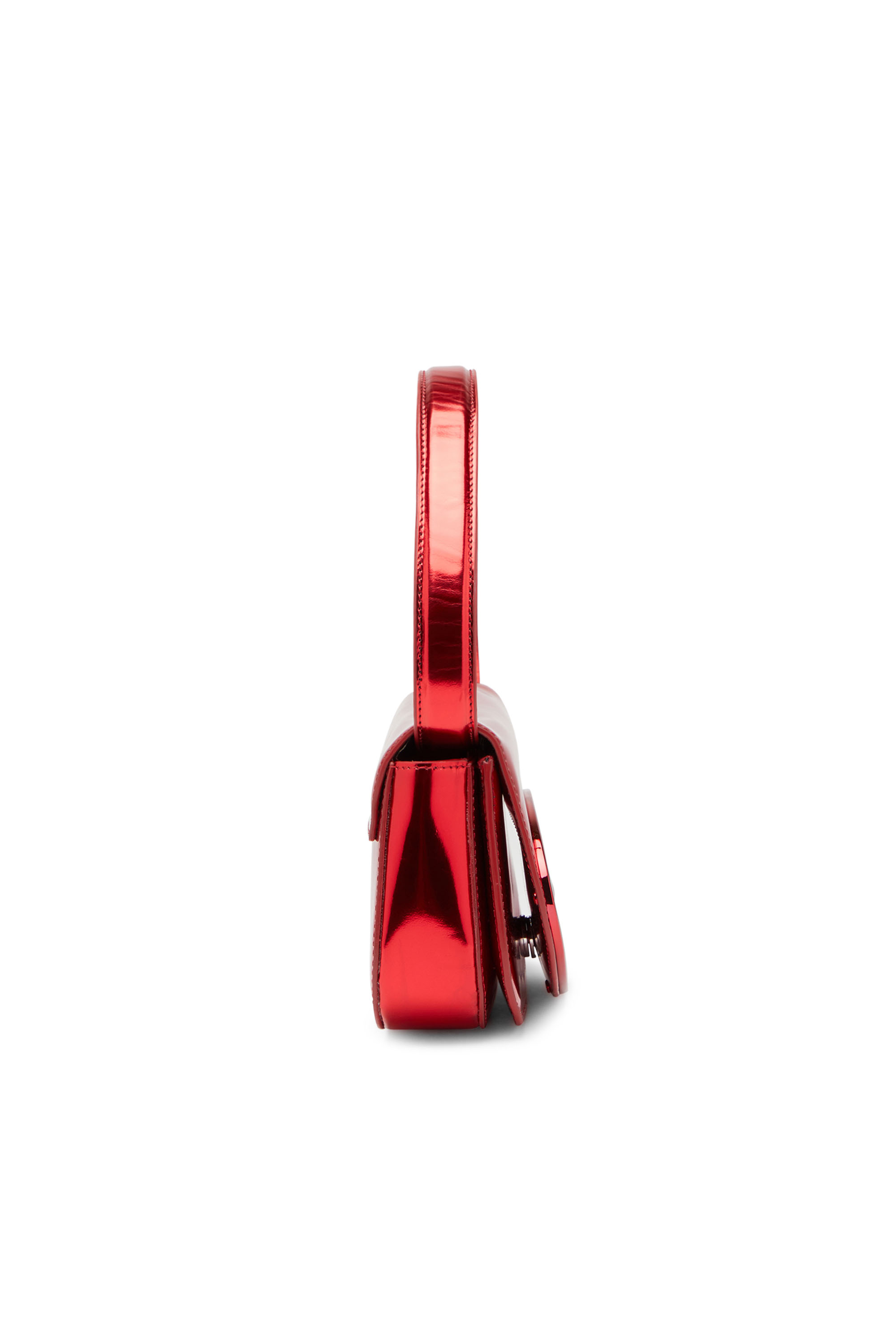 Diesel - 1DR, Woman's 1DR-Iconic shoulder bag in mirrored leather in Red - 3