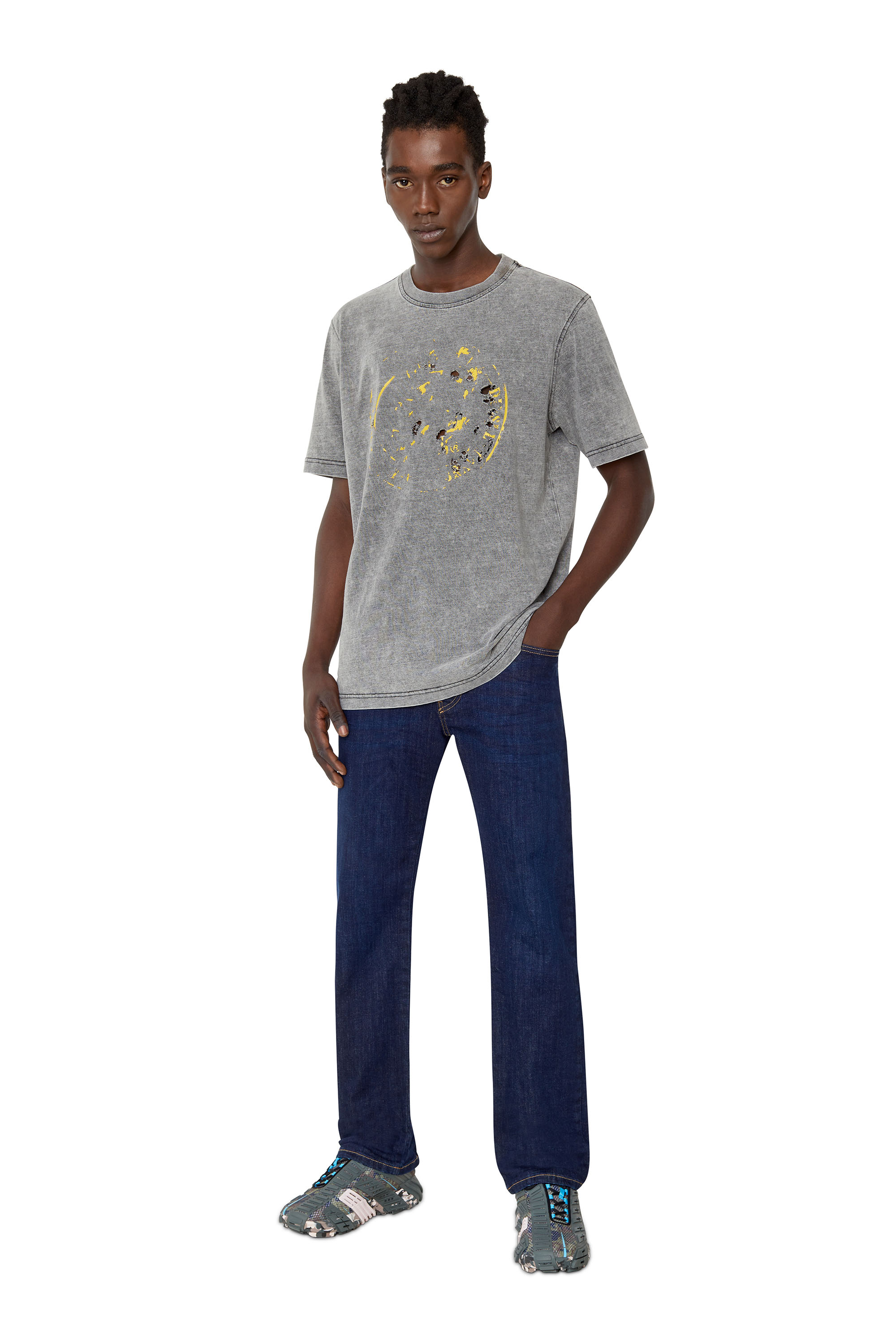 Diesel - Straight Jeans D-Mihtry 0IHAQ, Man's Straight Jeans - D-Mihtry in Dark Blue - 2