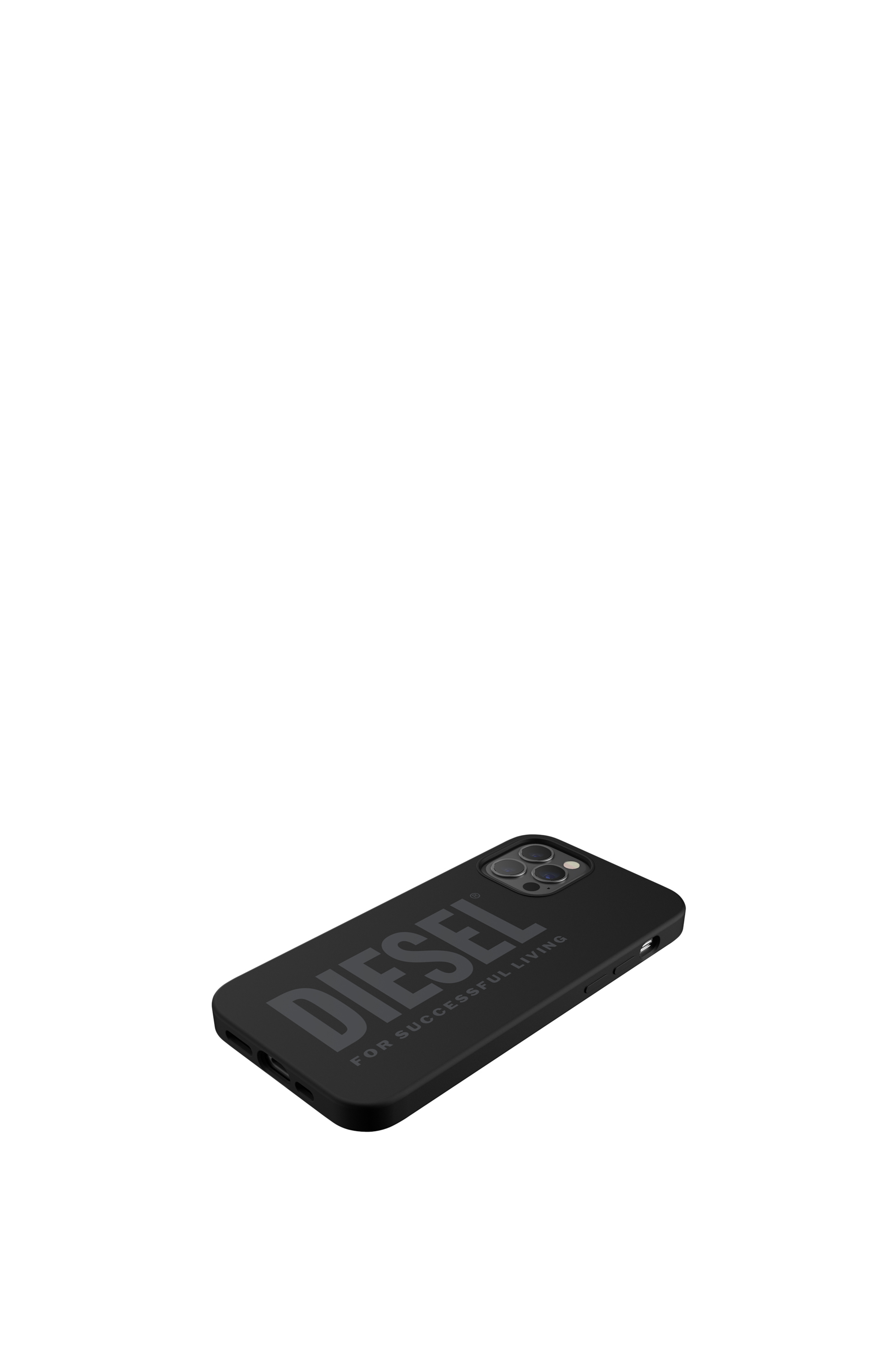 Diesel - 44277  STANDARD CASES, Unisex's Silicone case for iPhone 12 / 12 Pro in Black - 4