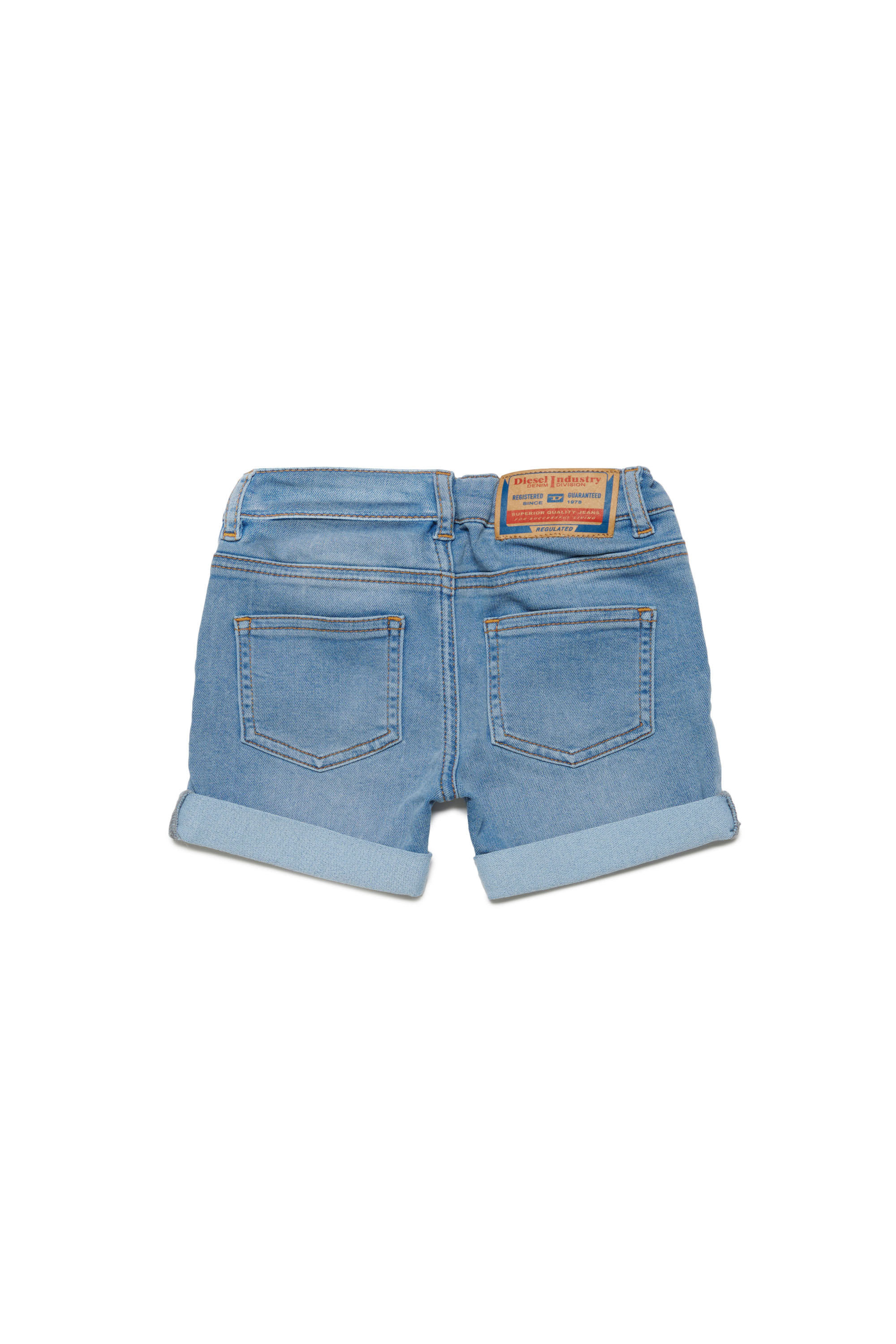 Diesel - PGALLYB JJJ, Unisex's JoggJeans shorts with turn-ups in Light Blue - 2