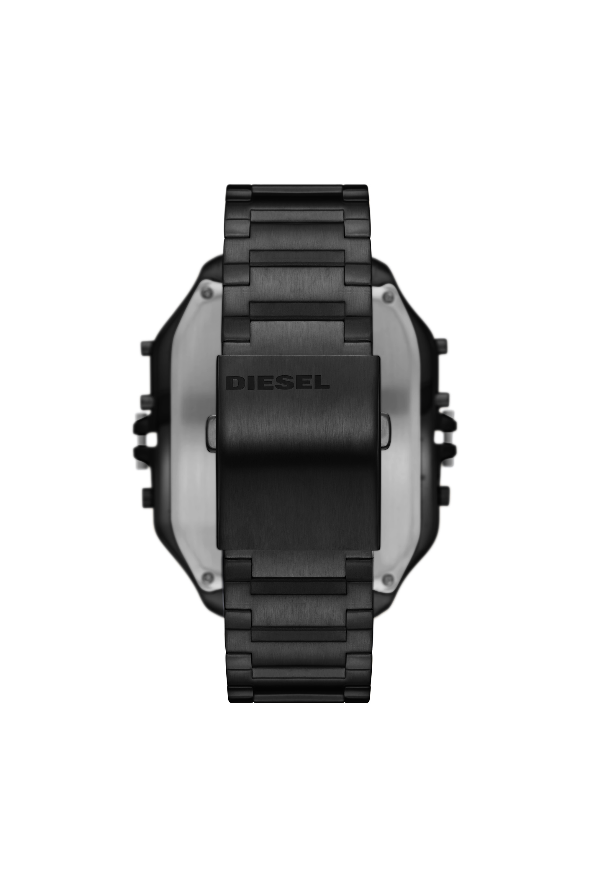 Diesel - DZ7455, Man's Clasher Ana-Digi black-tone stainless steel watch in Black - 2