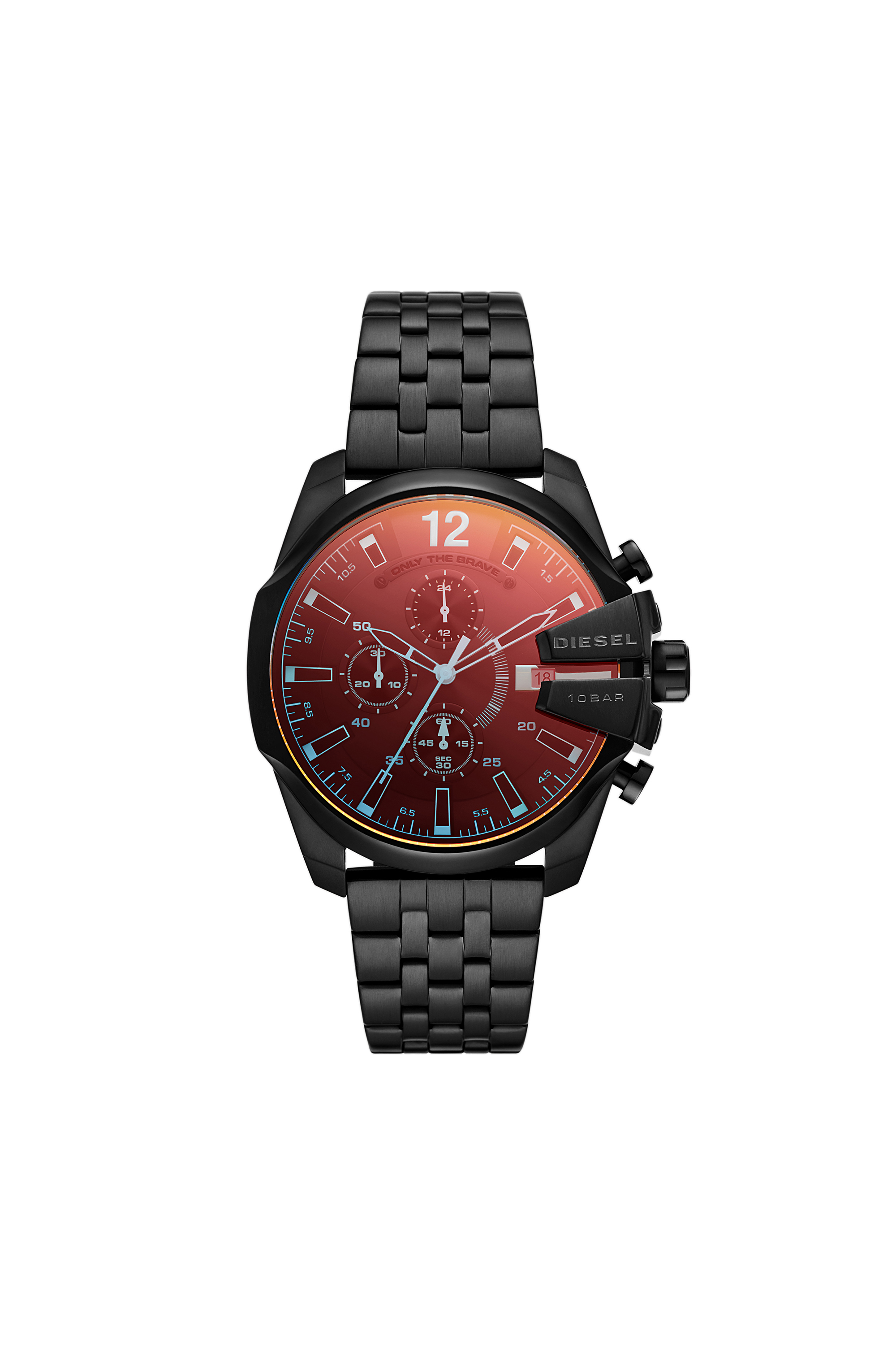 Diesel - DZ4566, Man's Baby Chief chronograph black stainless steel watch in Black - 1