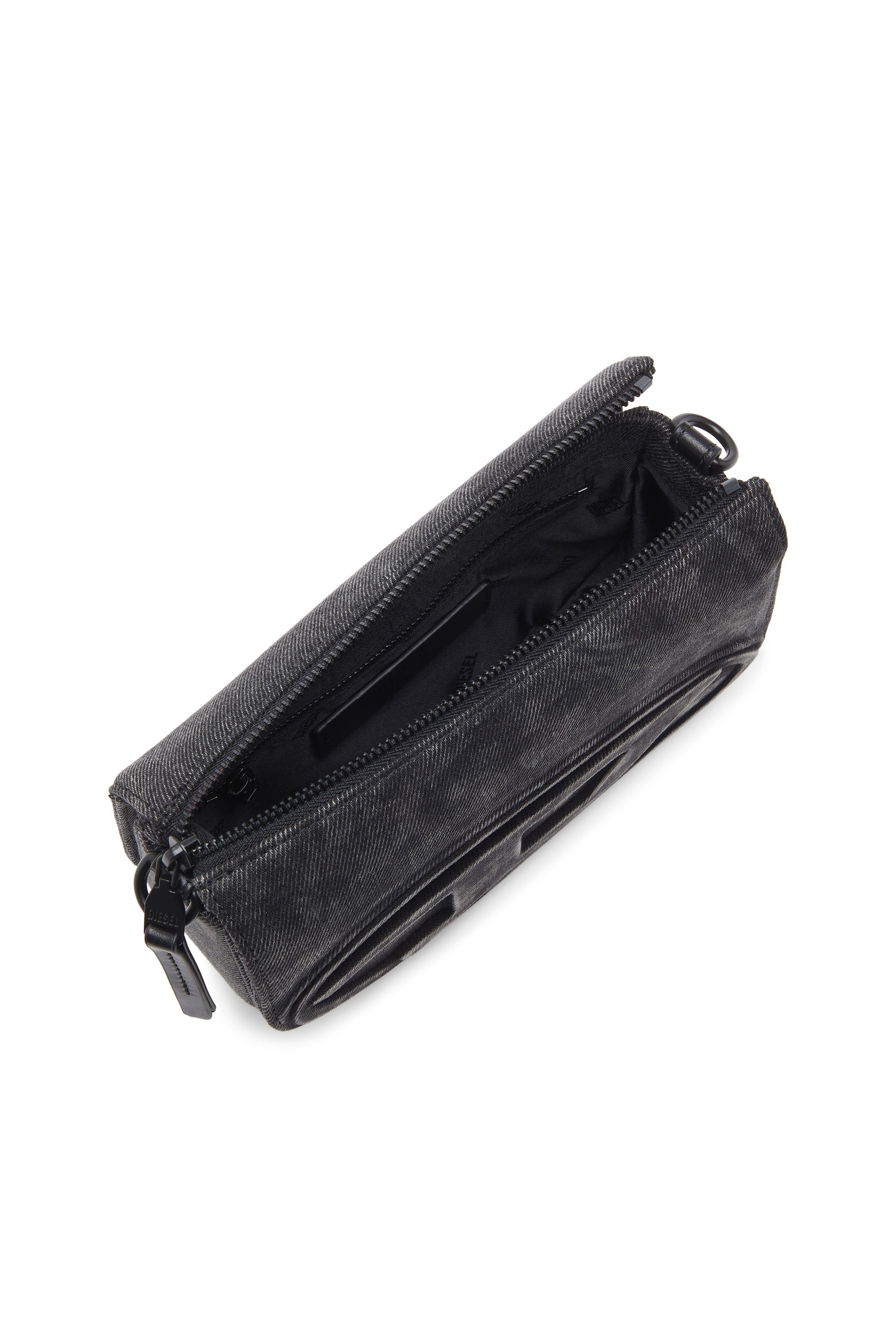 Diesel - 1DR CAMERA BAG, Unisex's 1DR-Camera bag in stonewashed denim in Black - 4