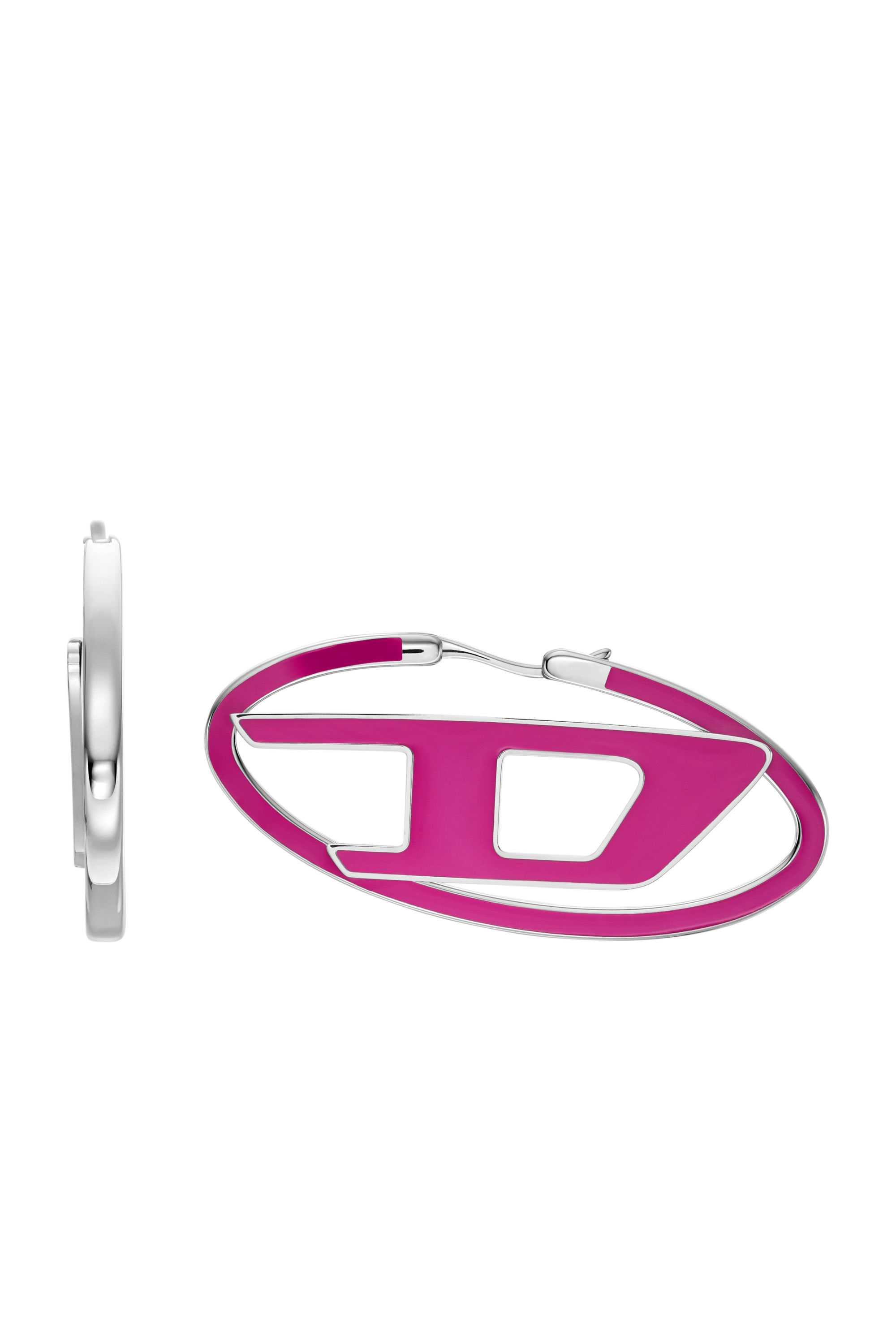 Diesel - DX1506, Unisex's Stainless steel hoop earrings in Pink - 2