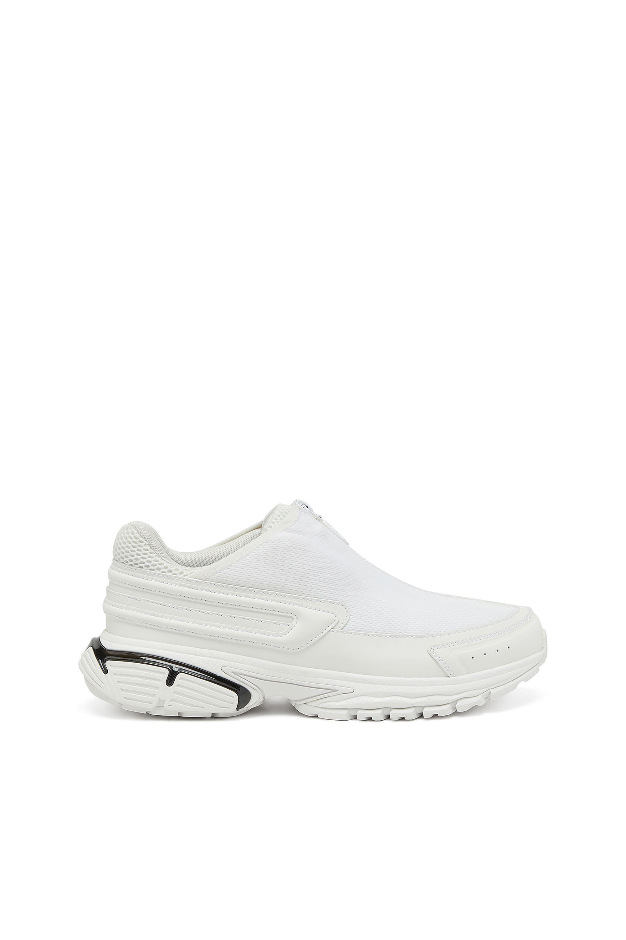 Diesel - S-SERENDIPITY PRO-X1 ZIP X, Unisex's S-Serendipity-Slip-on mesh sneakers with zip in White - 1