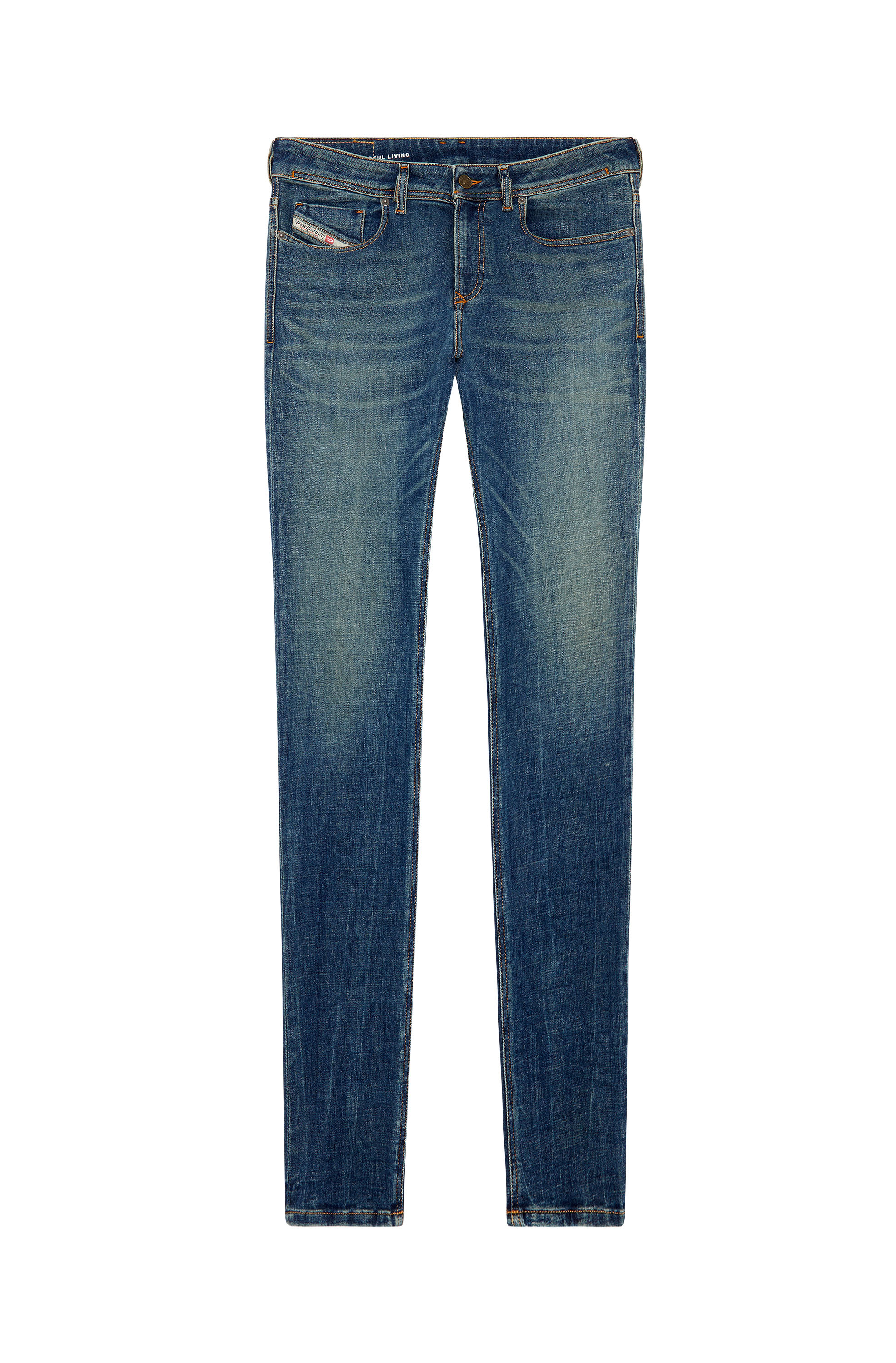 Diesel - Man's Skinny Jeans 1979 Sleenker 09H67, Dark Blue - 3