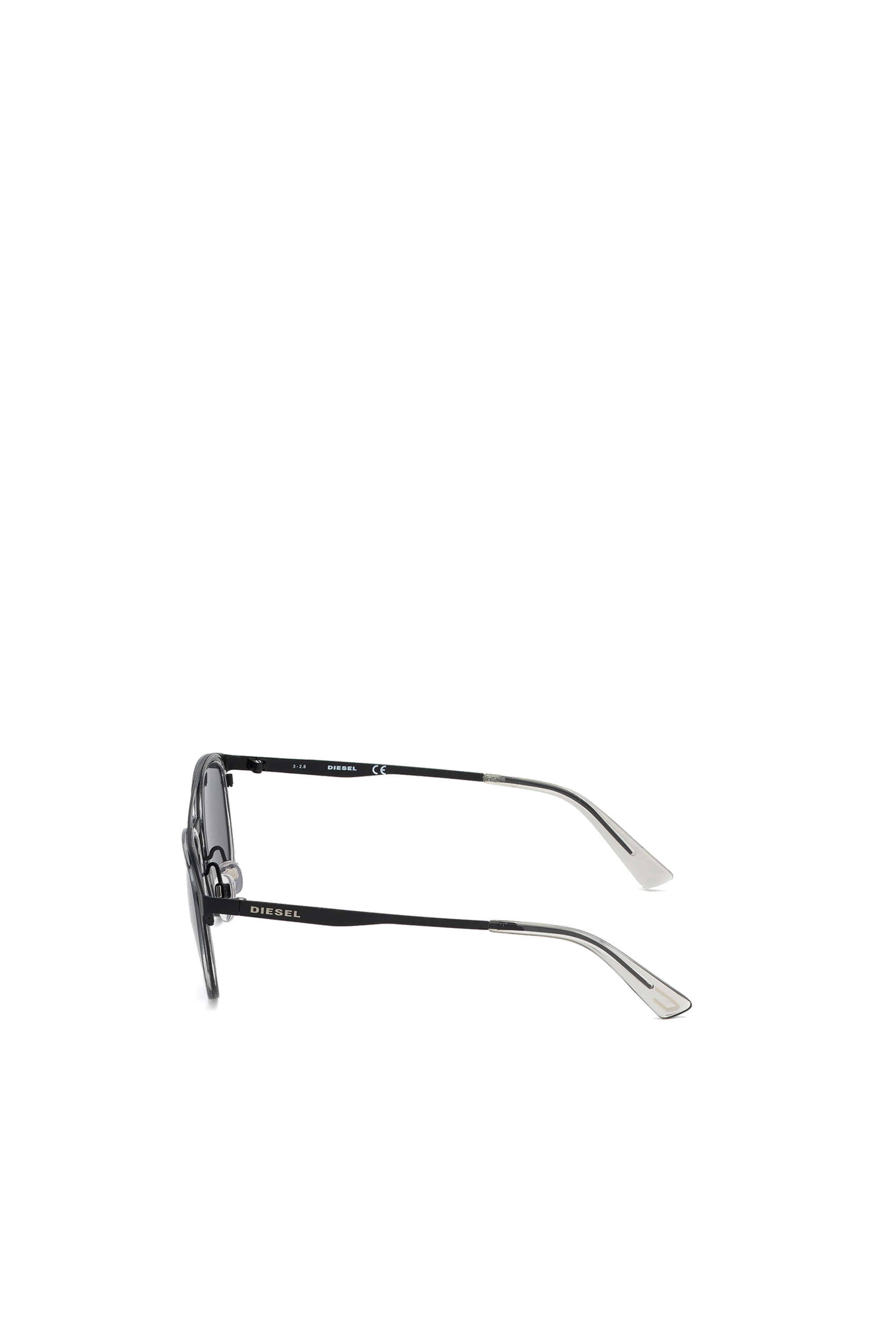 Diesel - DL0293, Unisex's Sunglasses in metal and acetate in Black/Grey - 1
