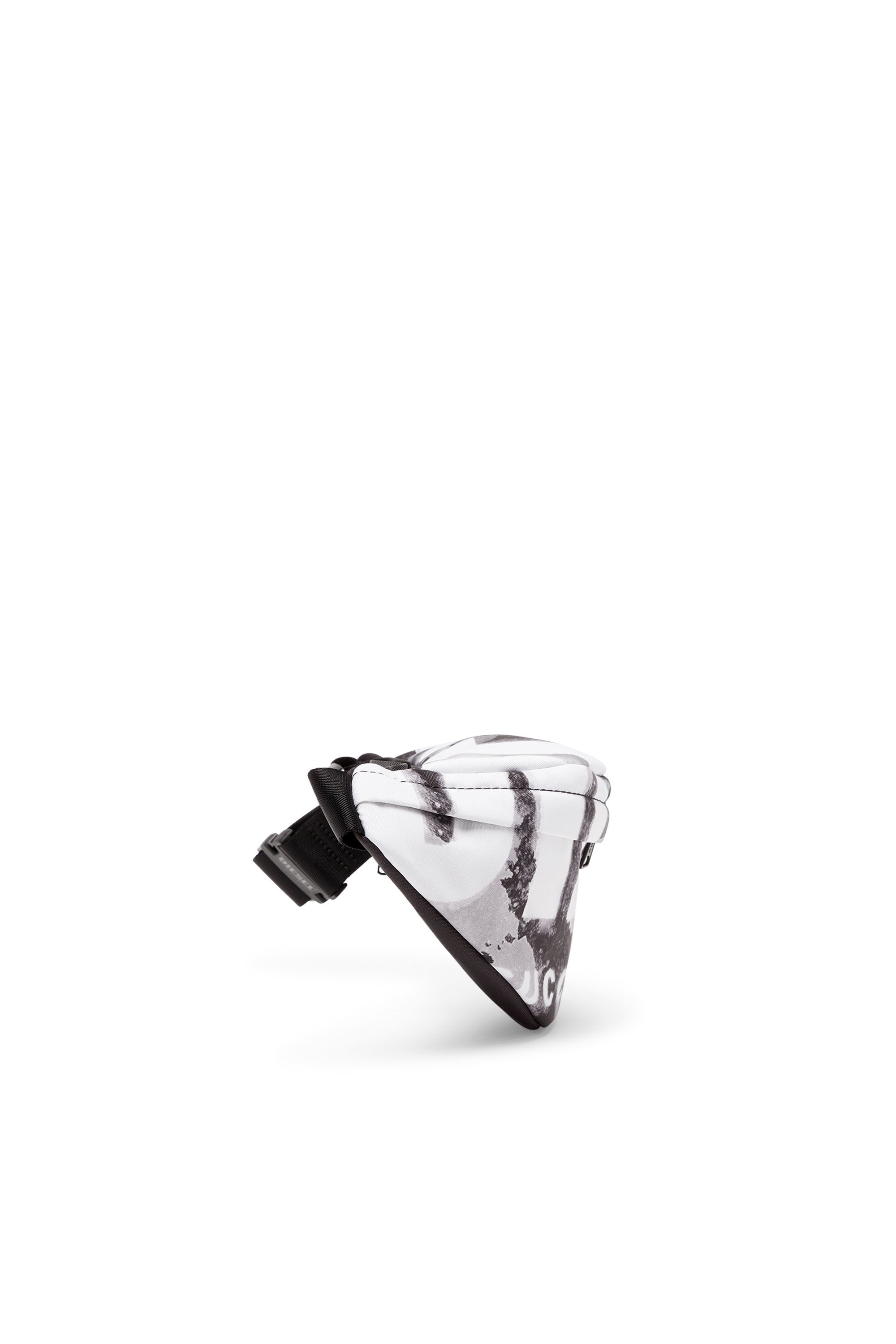 Diesel - RAVE BELTBAG X, Man's Rave Beltbag X - Belt bag in logo-printed fabric in Black - 3