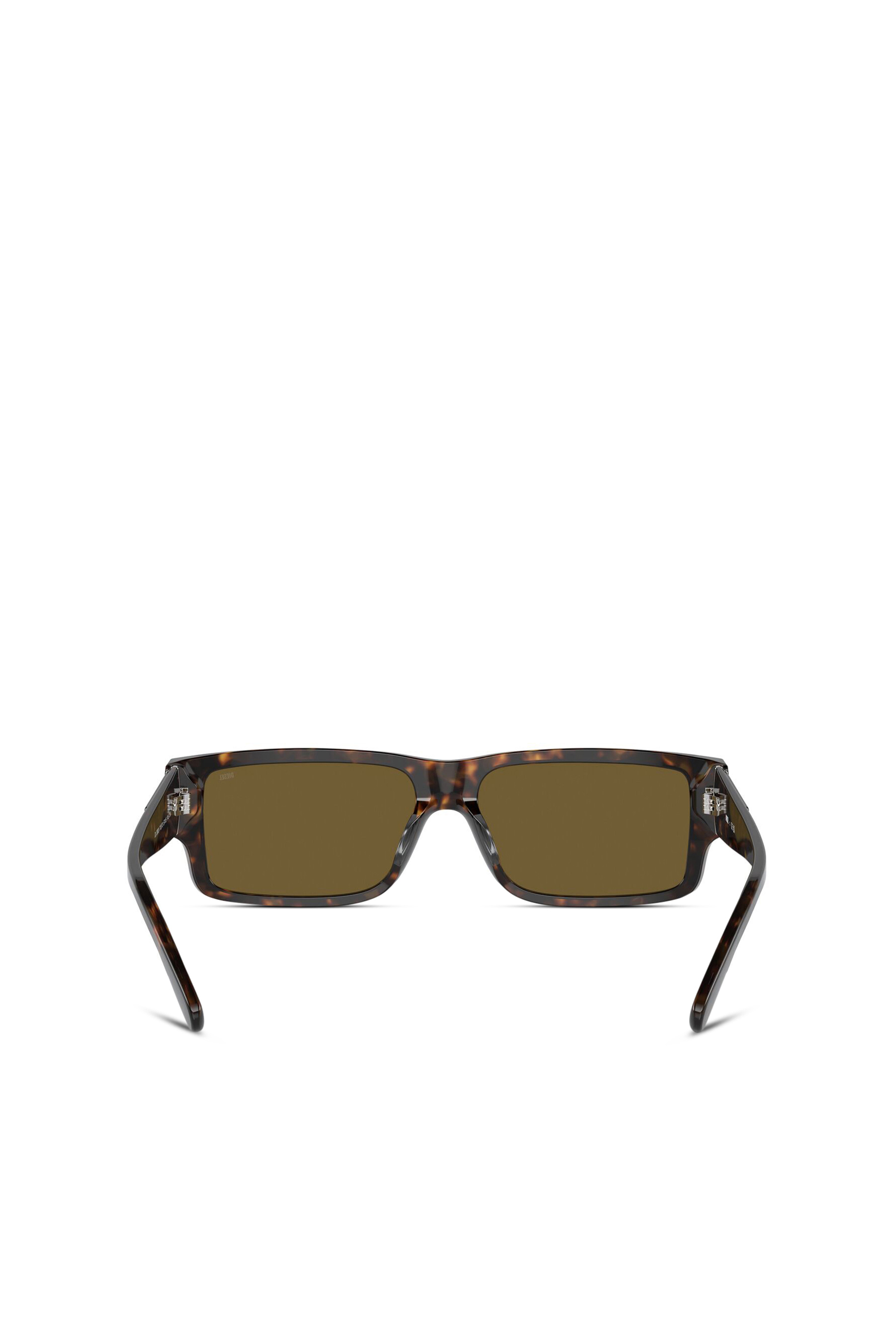 Diesel - 0DL2003 SIZE 57, Man's Rectangle sunglasses in Brown - 4
