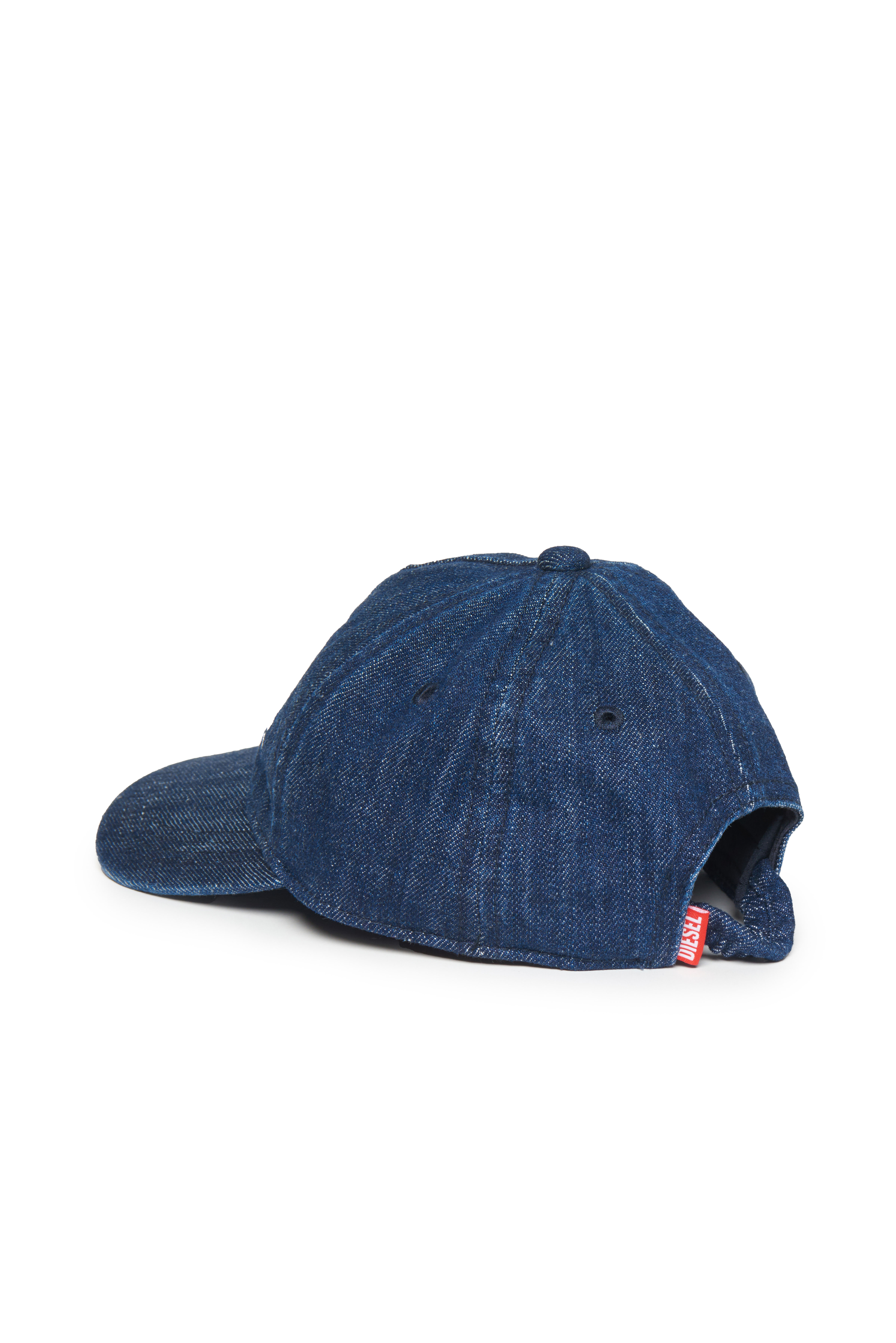Diesel - FELASB, Man's Baseball cap in cotton denim in Blue - 2