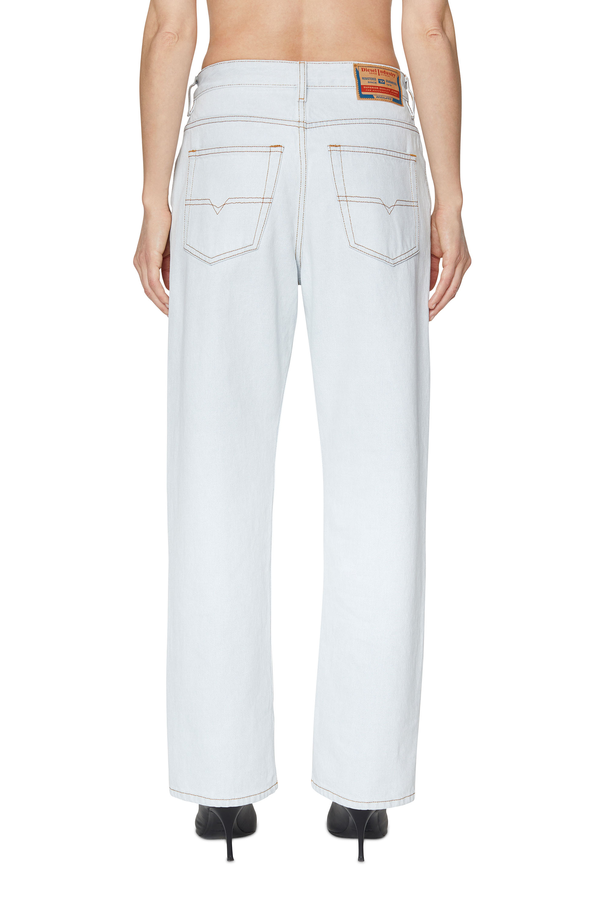 Diesel - Straight Jeans 1999 D-Reggy 0079Z, Woman's Straight Jeans - 1999 D-Reggy in Light Blue - 4