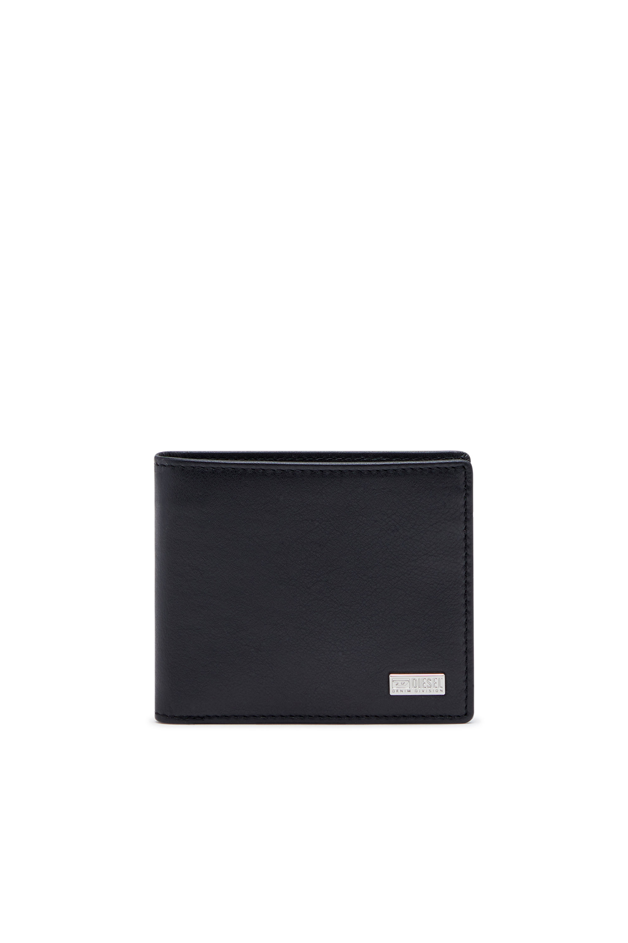 Diesel - BI-FOLD COIN S, Man's Bi-fold wallet in leather in Black - 1