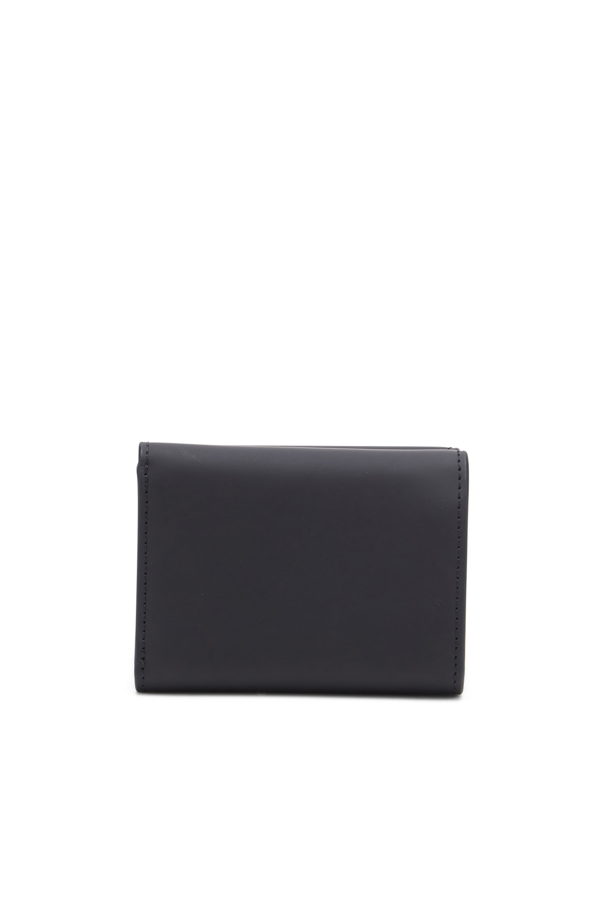 Diesel - 1DR TRI FOLD COIN XS II, Woman's Tri-fold wallet in matte leather in Black - 2