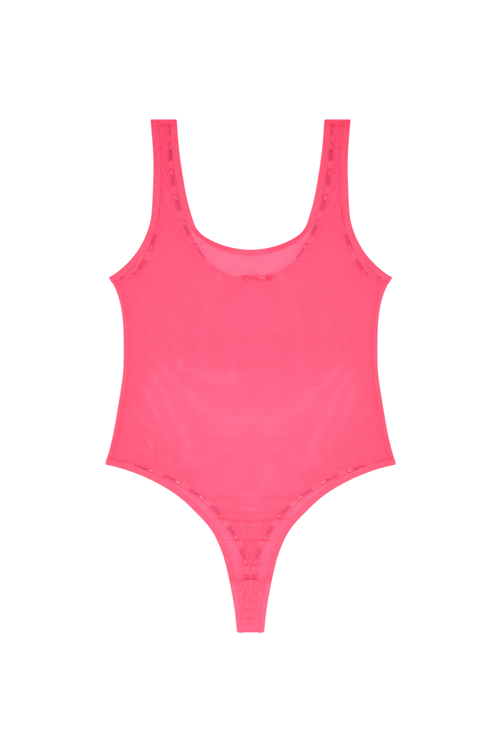 Diesel - UFBY-YOMA, Woman's Bodysuit in stretchy mesh in Pink - 4