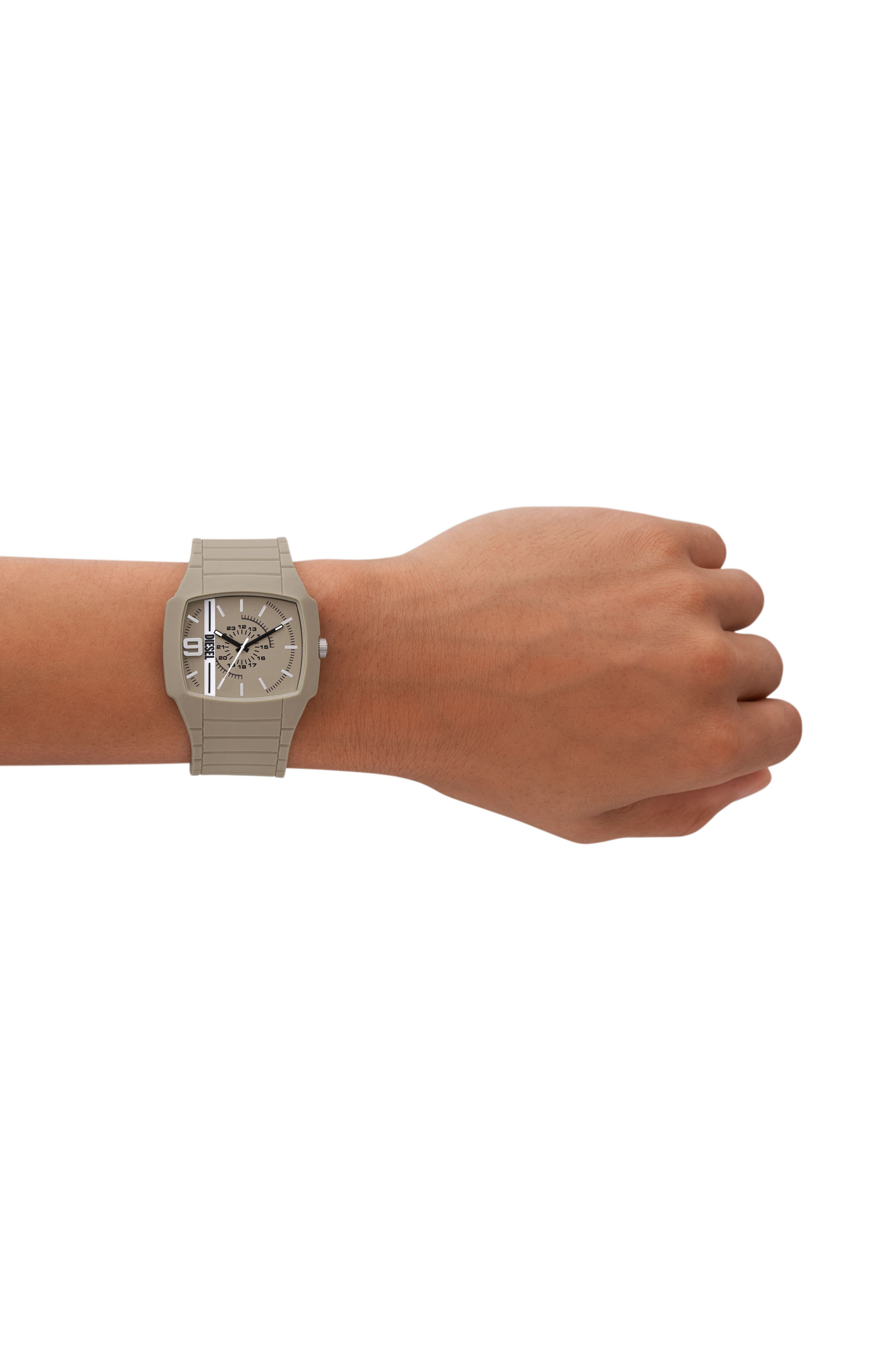 Diesel - DZ2167, Man's Cliffhanger 2.0 Sand Silicone Watch in Beige - 4