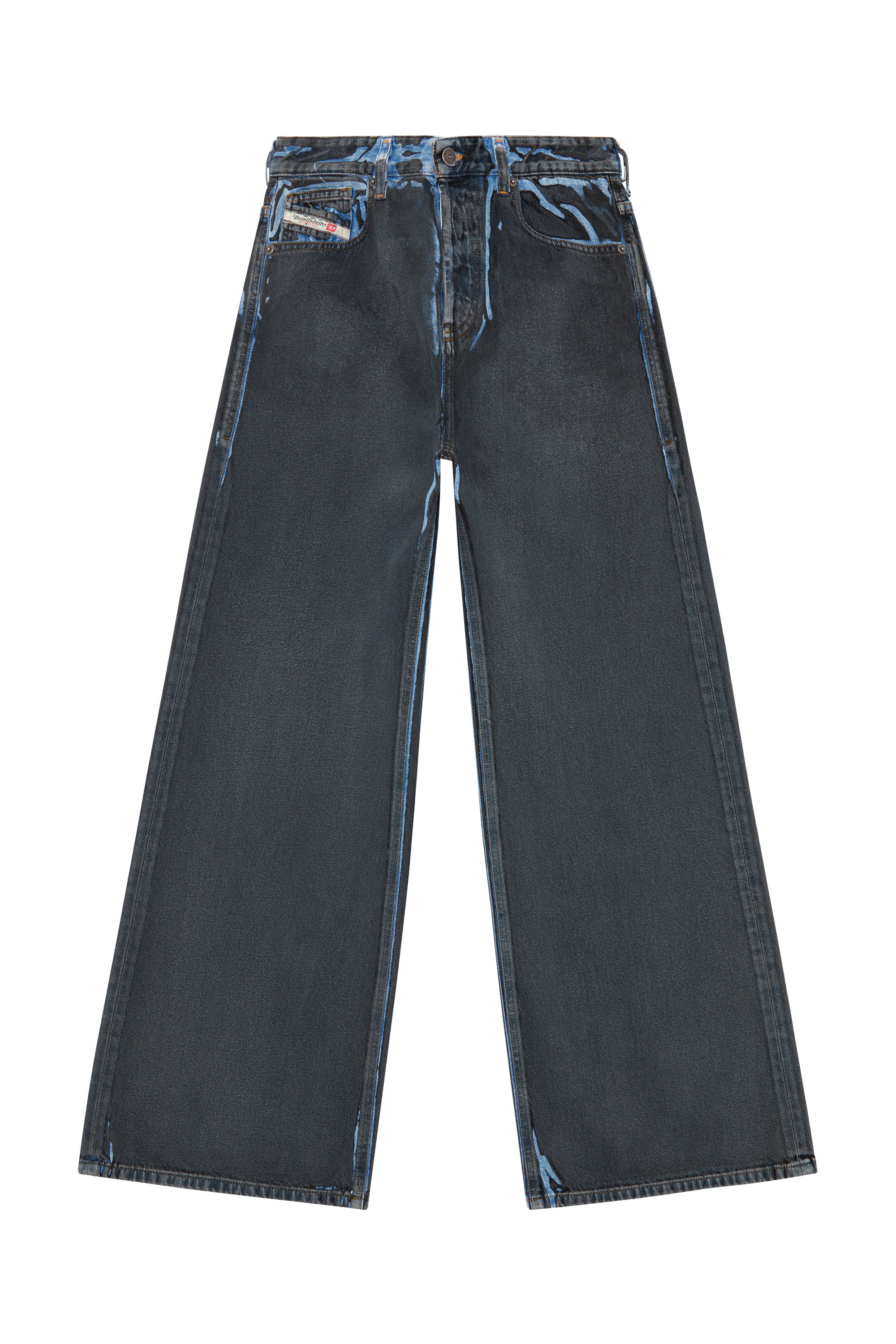 Diesel - Woman's Relaxed Jeans 1996 D-Sire 09I47, Black/Dark grey - 3