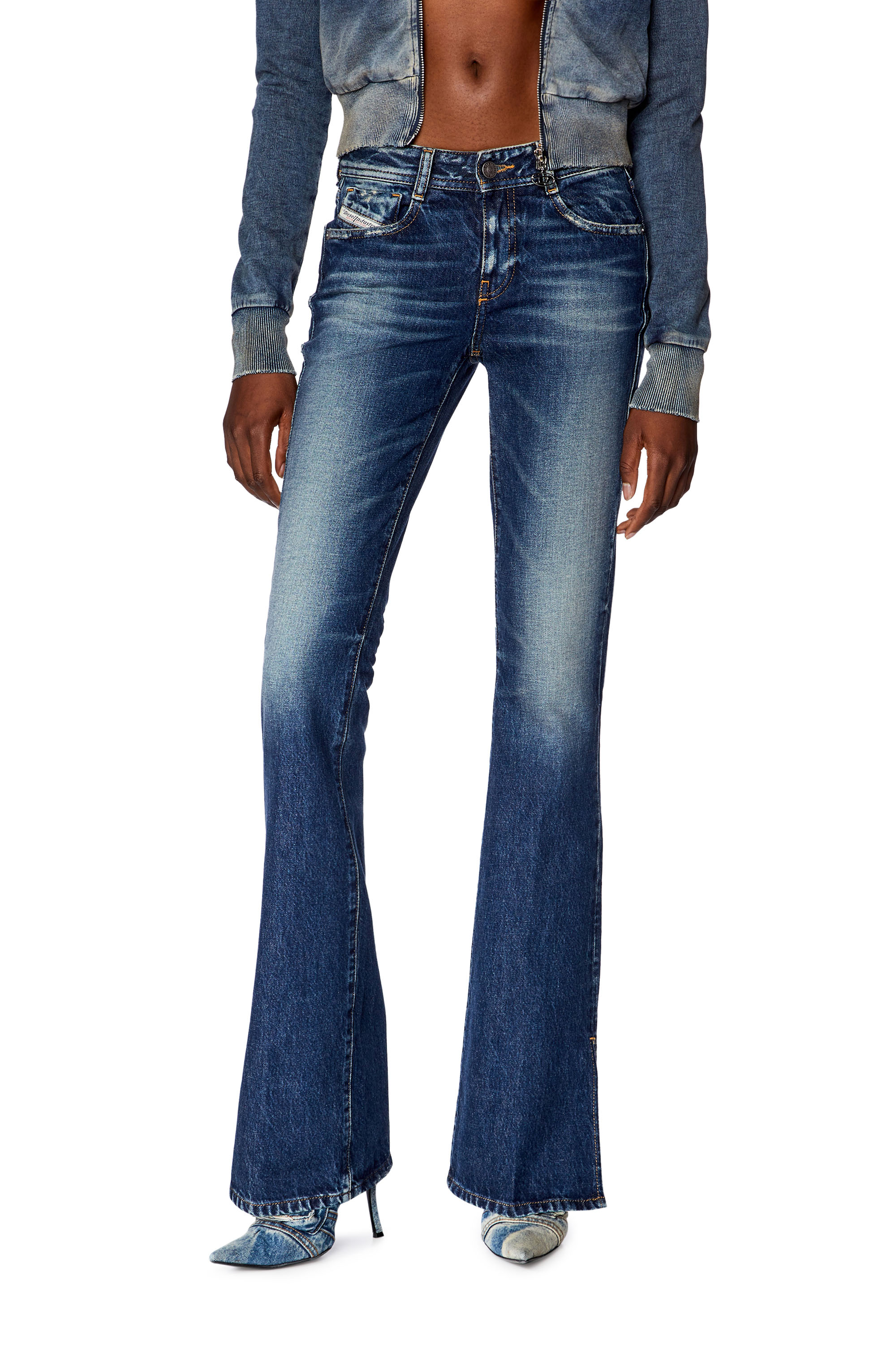 Diesel - Woman's Bootcut and Flare Jeans 1969 D-Ebbey 09G92, Dark Blue - 1