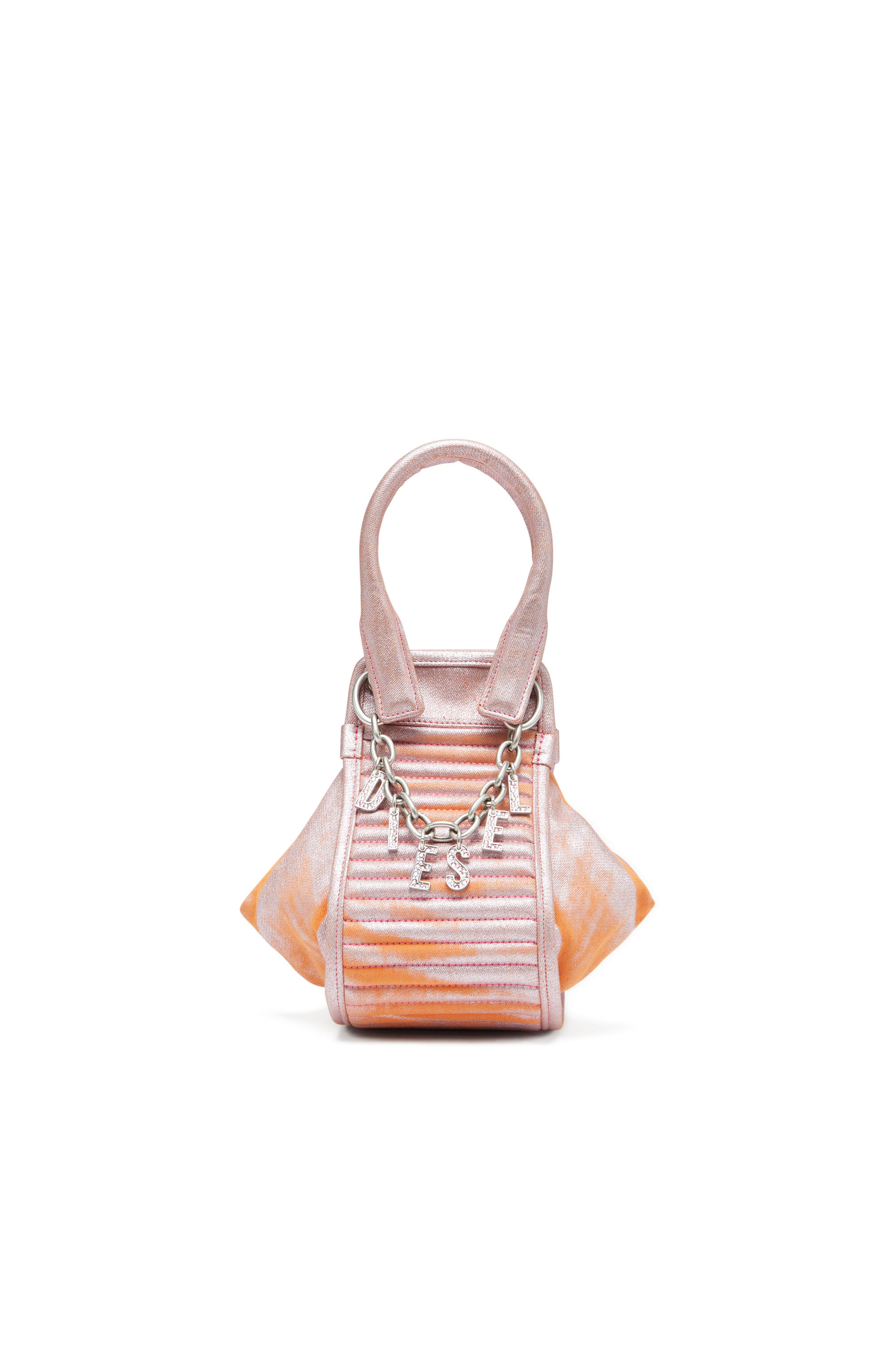 Diesel - D-VINA-XS, Woman's D-Vina-XS-Handbag in bicolour coated denim in Pink - 1