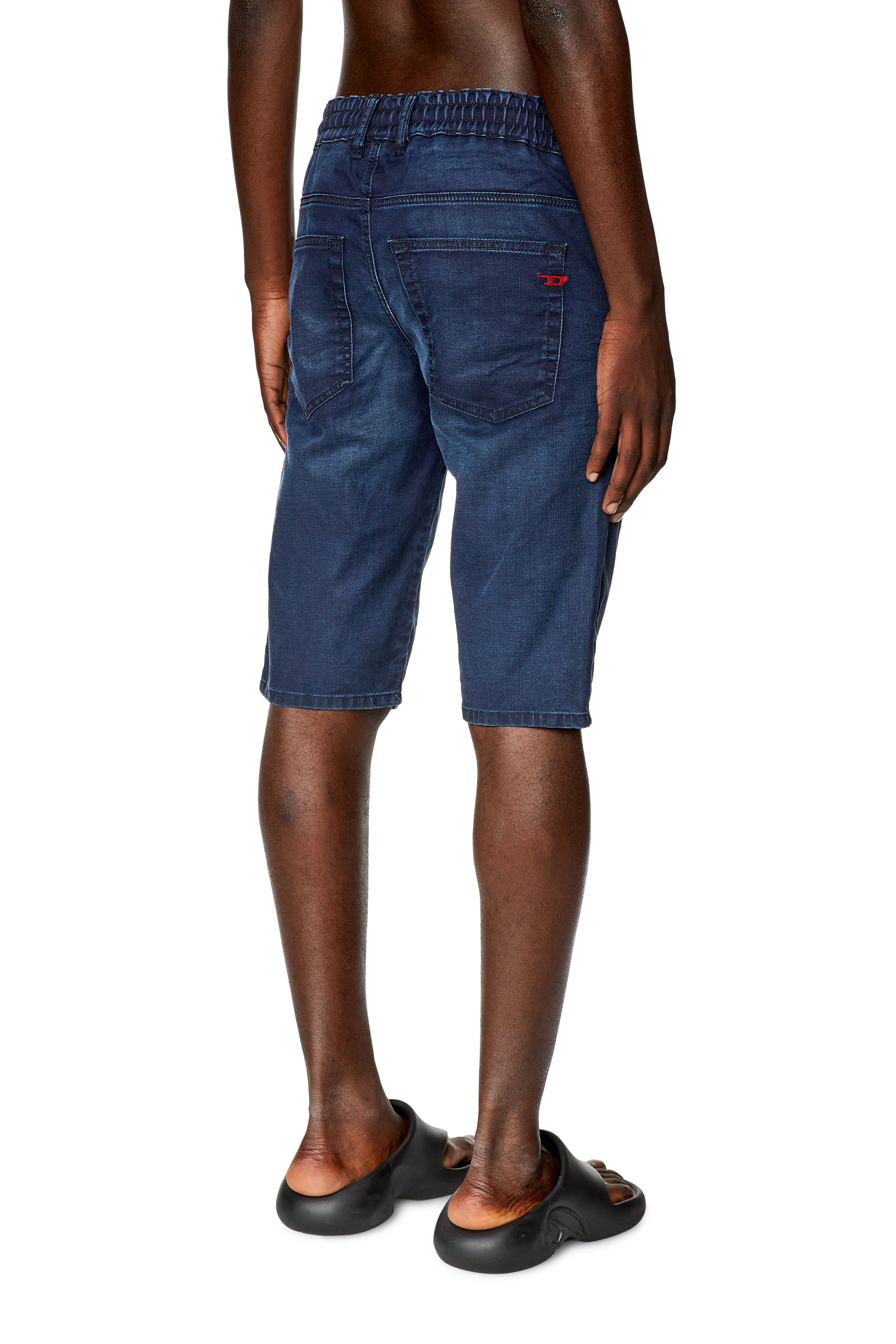 Diesel - D-KROOLEY-SHORT JOGG, Man's Chino shorts in JoggJeans in Dark Blue - 4