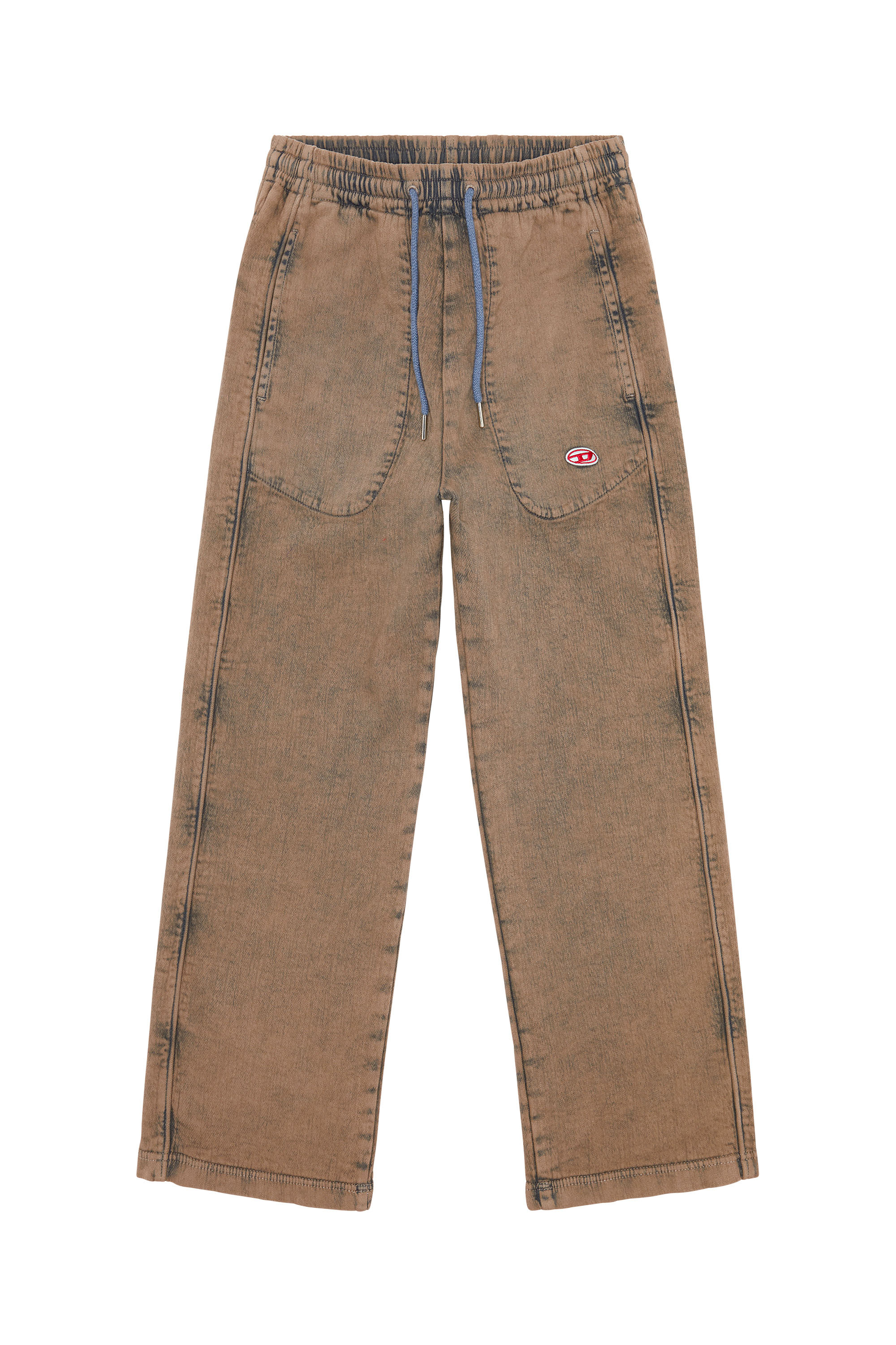 Diesel - Straight D-Martians Track Denim 09H04, Unisex's Straight D-Martians Track Denim in Light Brown - 3