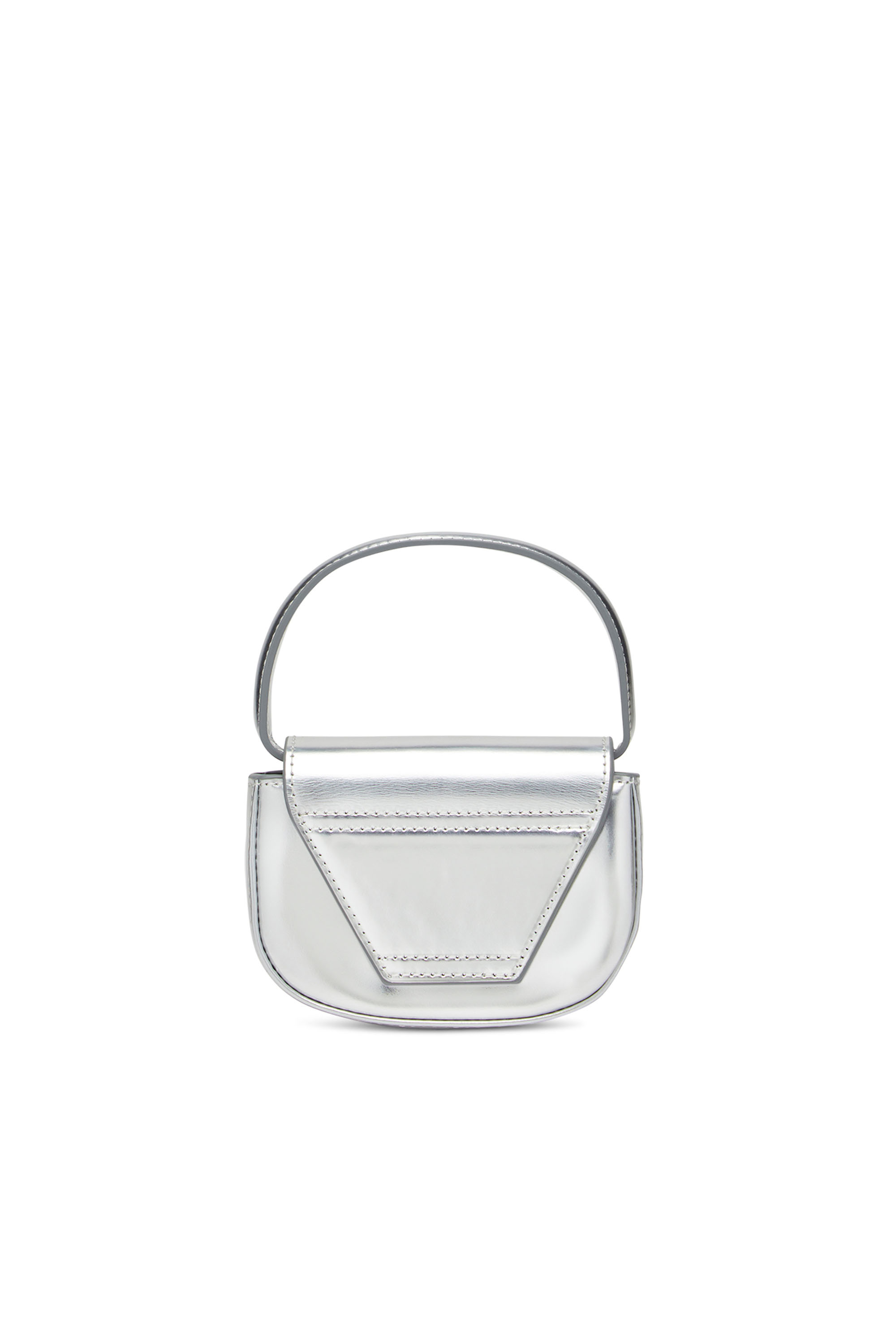 Diesel - 1DR XS, Woman's Mirror leather mini bag in Silver - 2