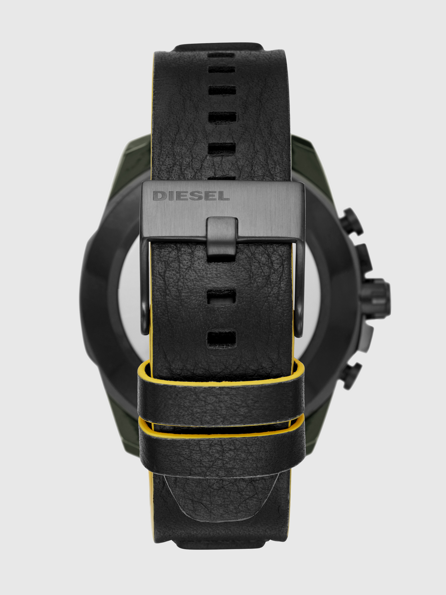 Diesel - DT1012, Man's Mega Chief Hybrid olive case black smartwatch, 48 mm in Black - 3
