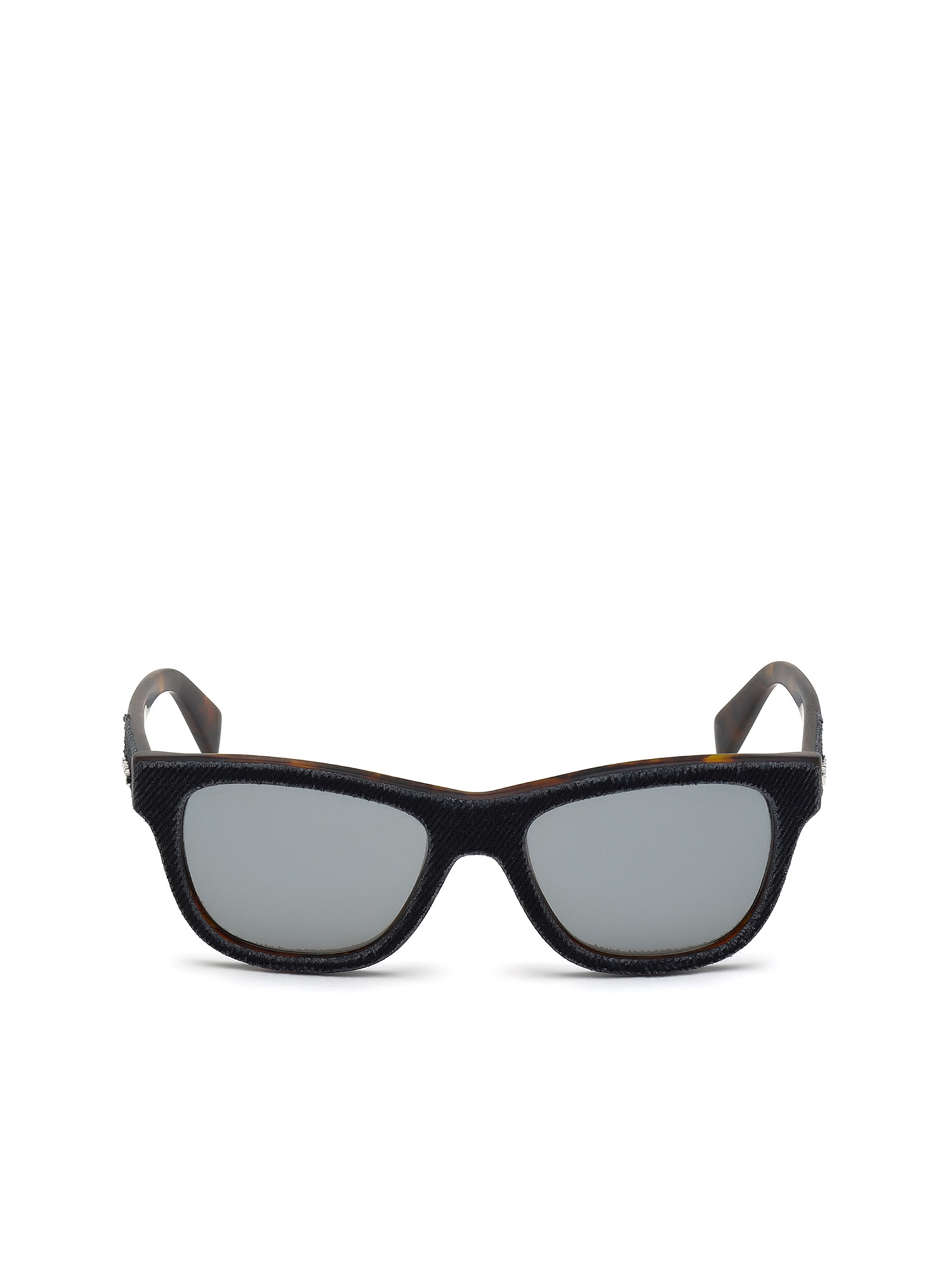 Diesel - DL0111, Unisex's Eyewear with unique denim frame front in Grey - 2