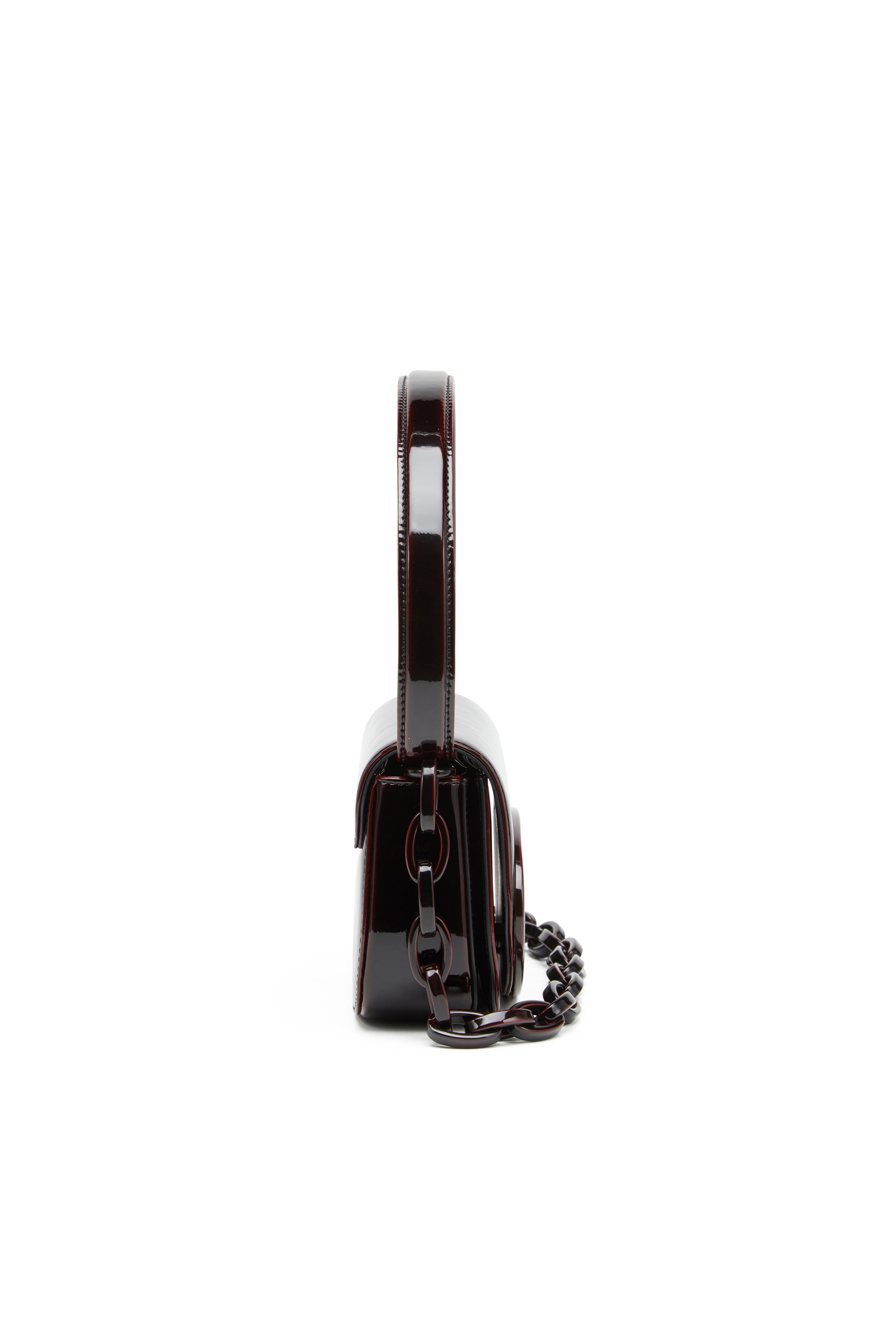 Diesel - 1DR, Woman's Iconic 1DR bag in liquid PU in Burgundy - 3