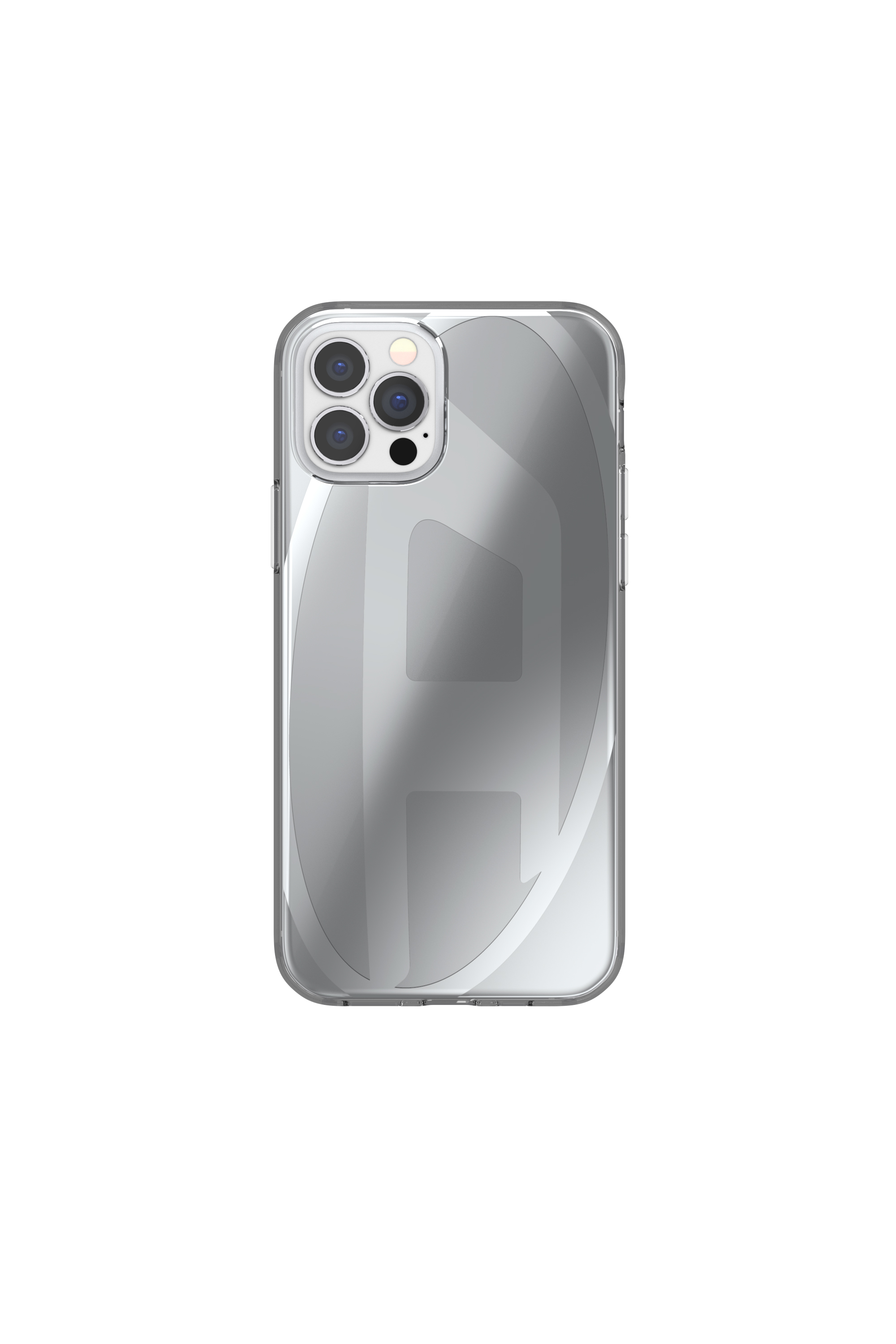 Diesel - 54093 MOULDED CASE, Unisex's Oval D case iPhone 12/12 Pro in Silver - 4