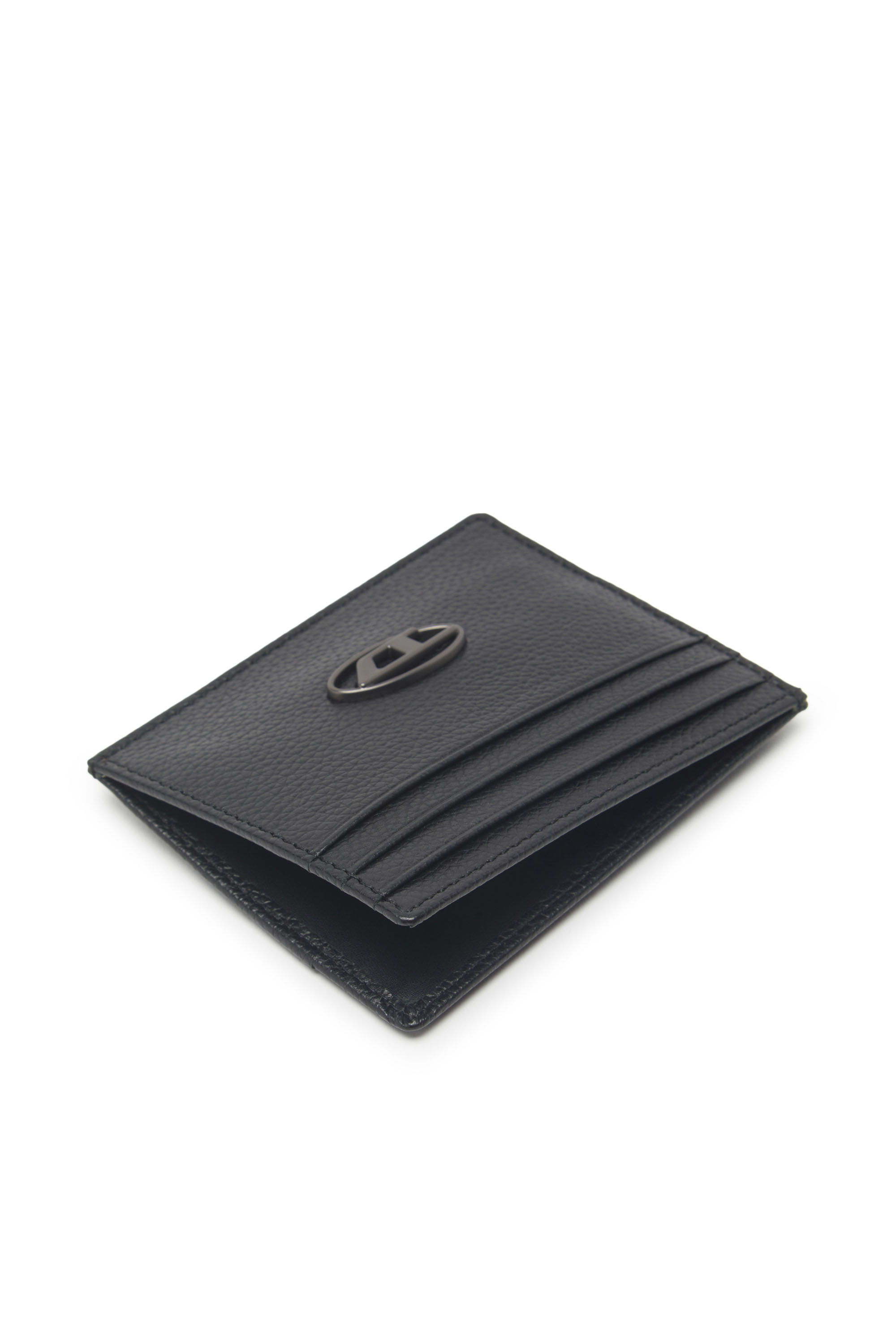 Diesel - CARD CASE, Man's Card case in grained leather in Black - 3