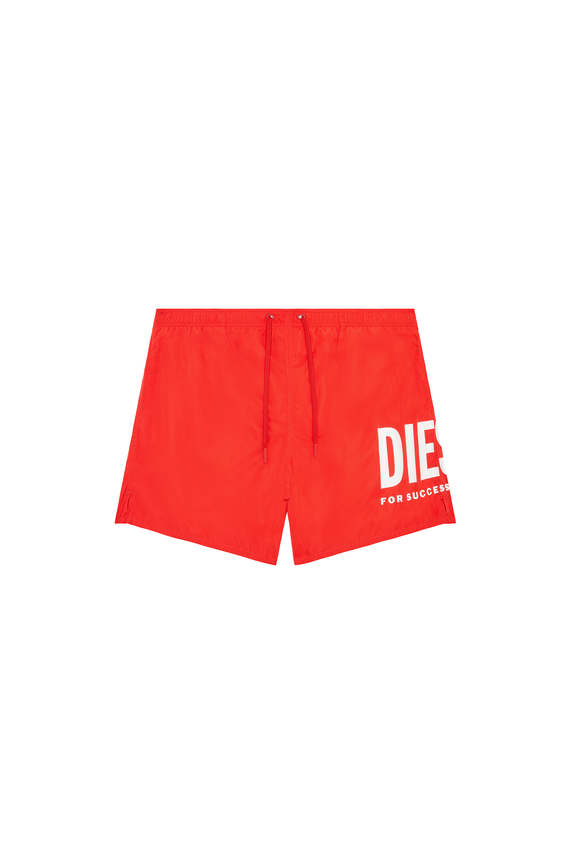 Diesel - BMBX-NICO, Man's Mid-length swim shorts with maxi logo in Red - 4