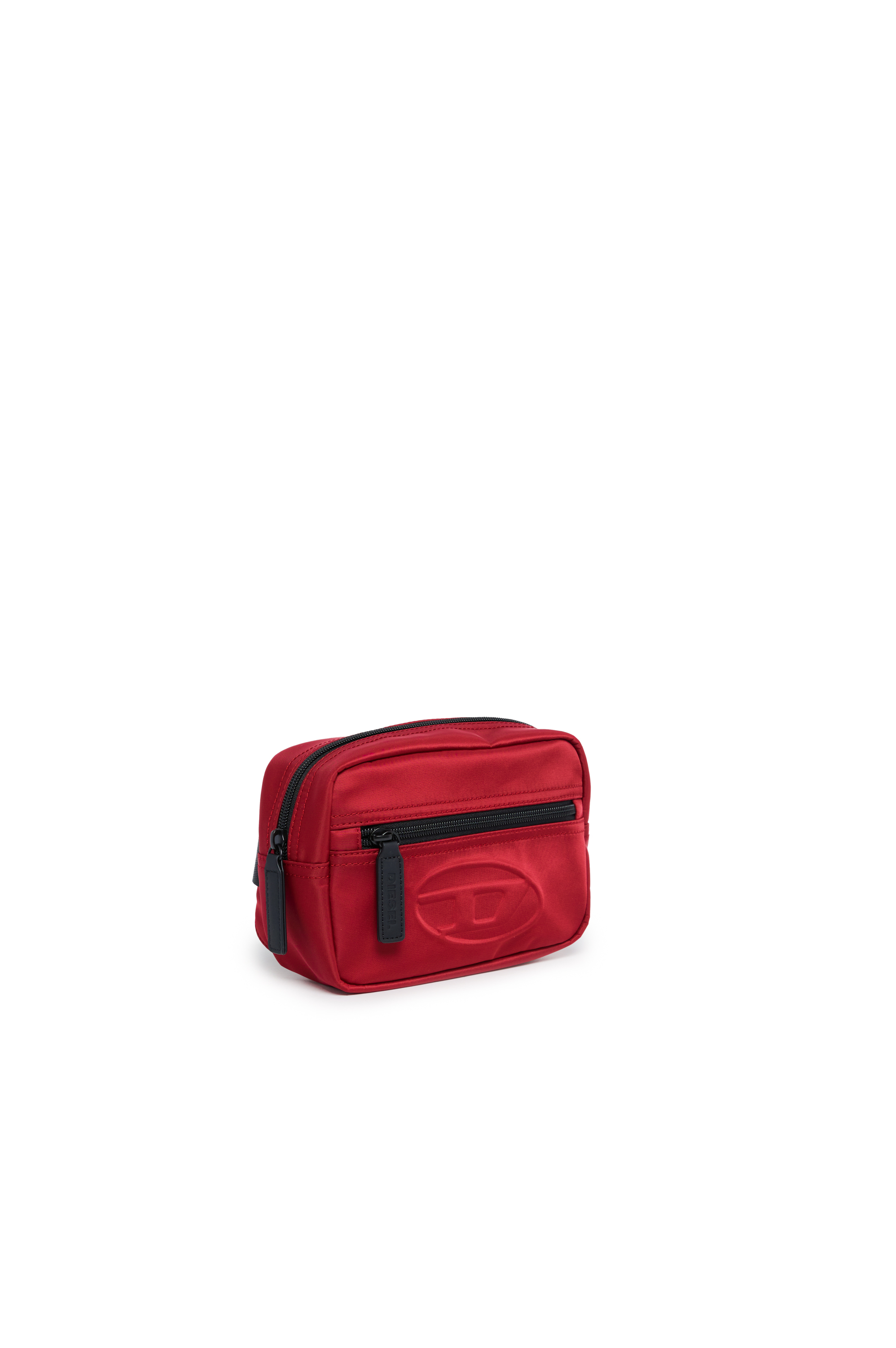 Diesel - WDEMBOSSED, Unisex's Nylon belt bag with embossed logo in Red - 3