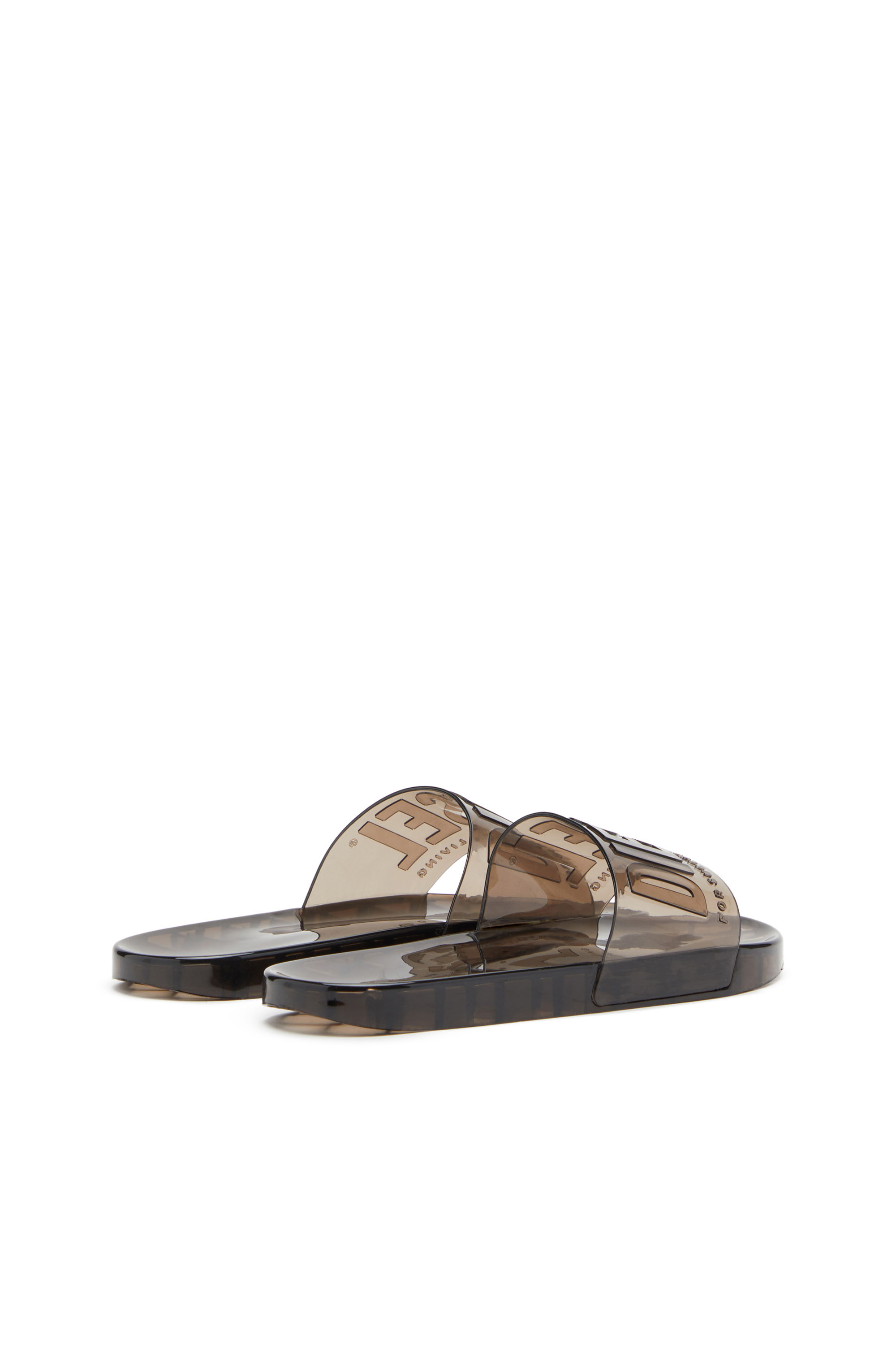 Diesel - SA-KARAIBI GL X, Woman's Sa-Karaibi-Pool slides in clear PVC in Black - 3