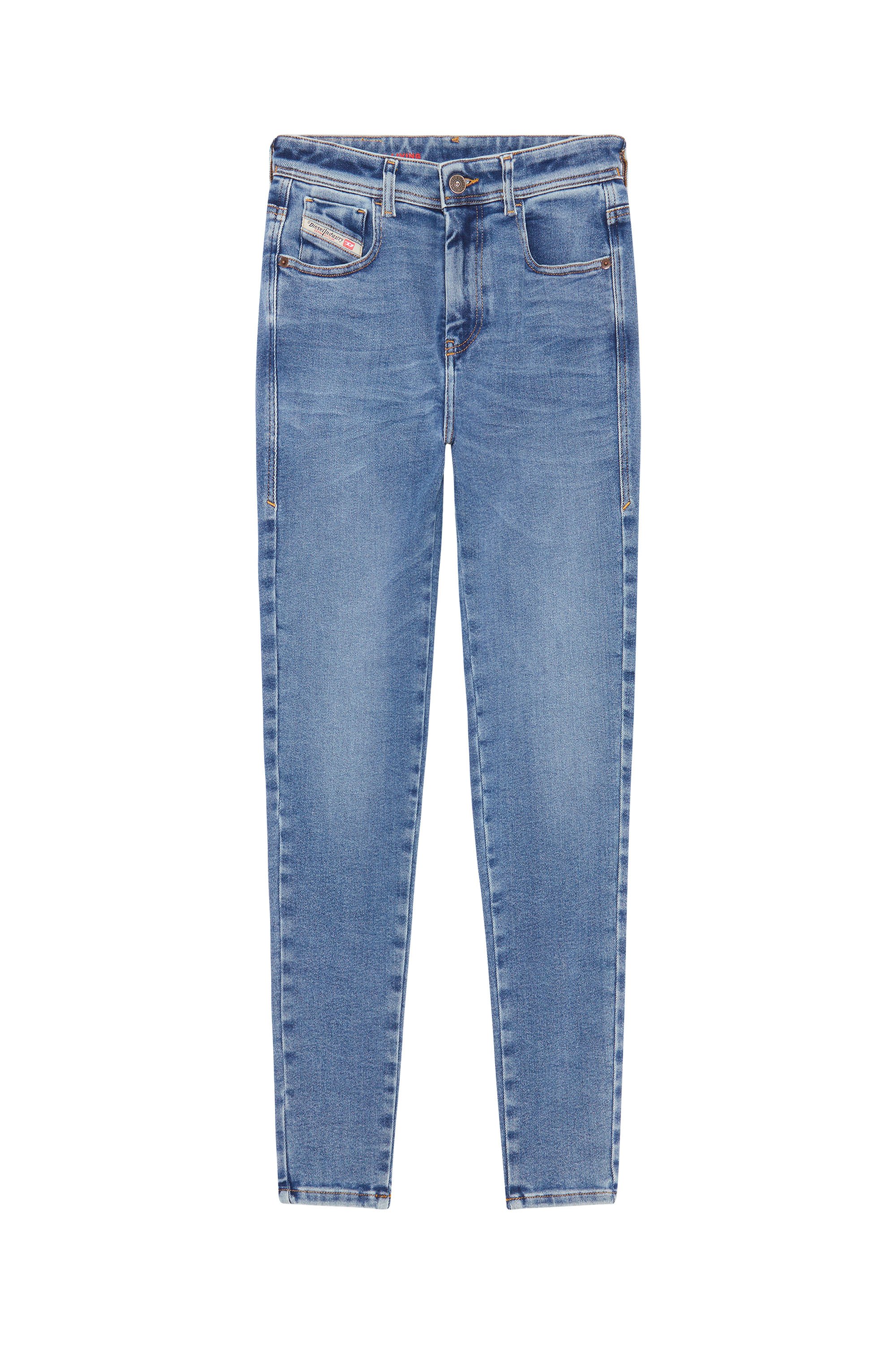 Diesel - Woman's Skinny Jeans 1984 Slandy-High 09D62, Medium blue - 2