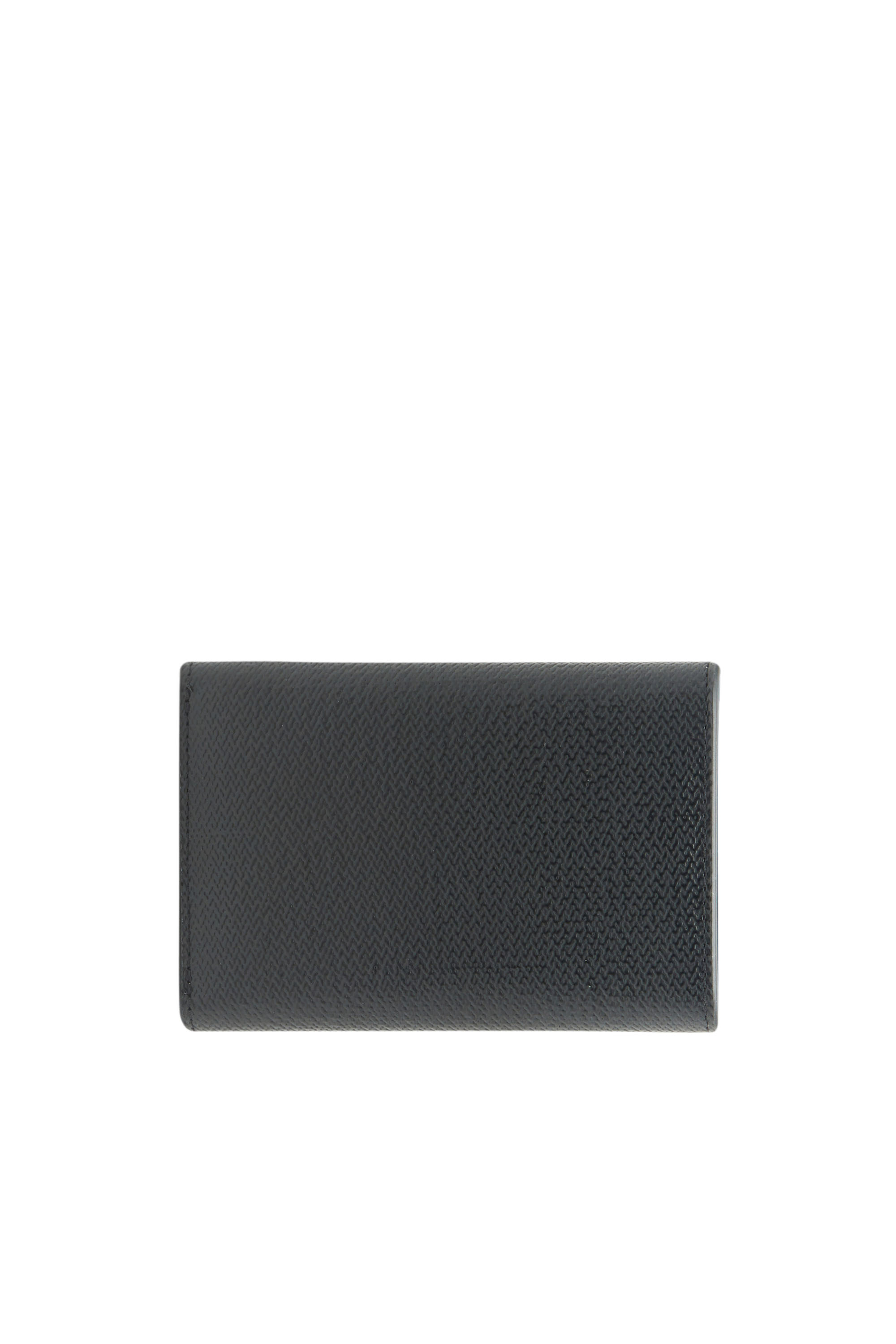 Diesel - TRI-FOLD COIN S, Man's Tri-fold wallet in textured leather in Black - 2