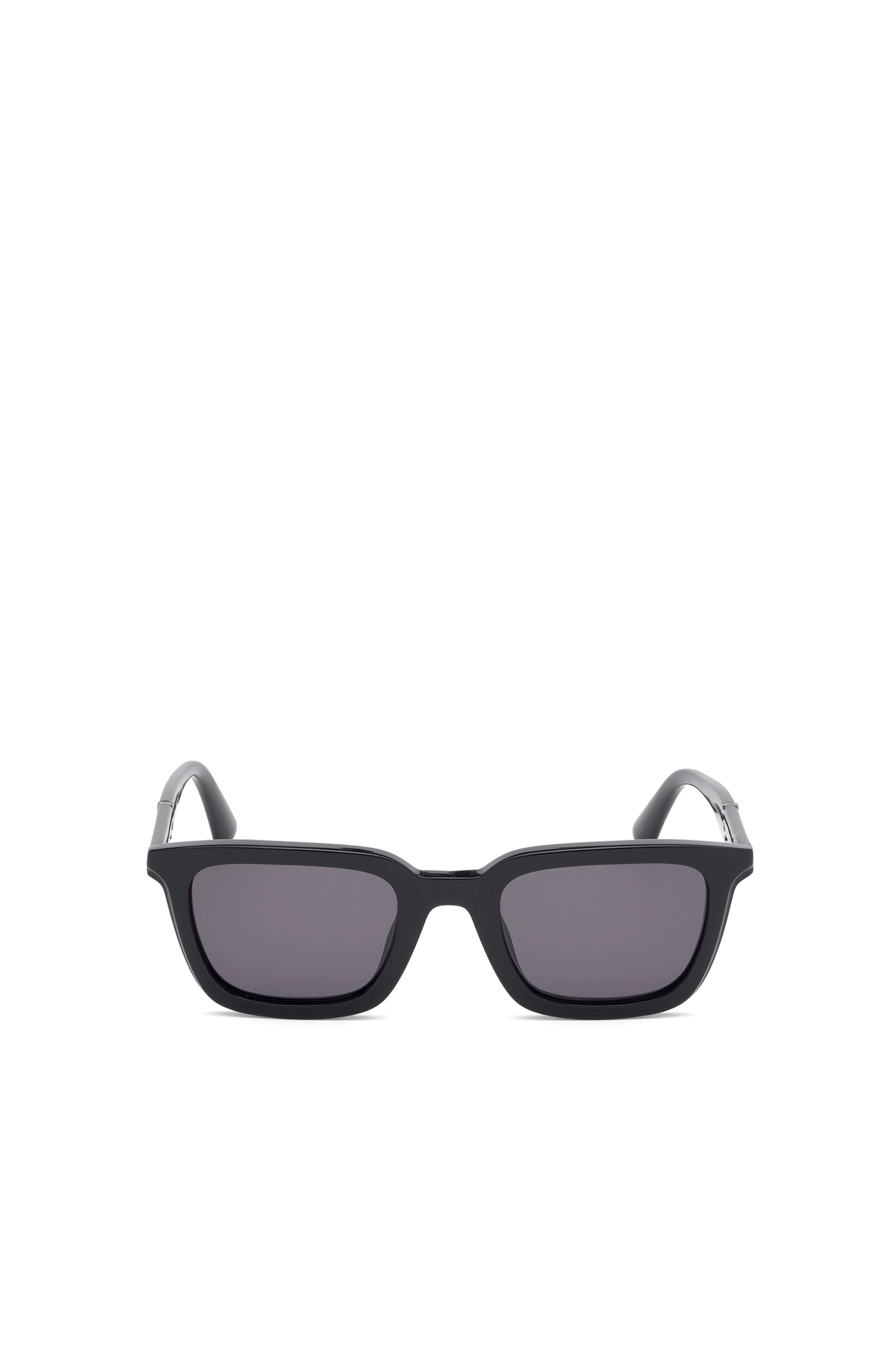 Diesel - DL0282, Man's Rectangular sunglasses in acetate in Black - 2